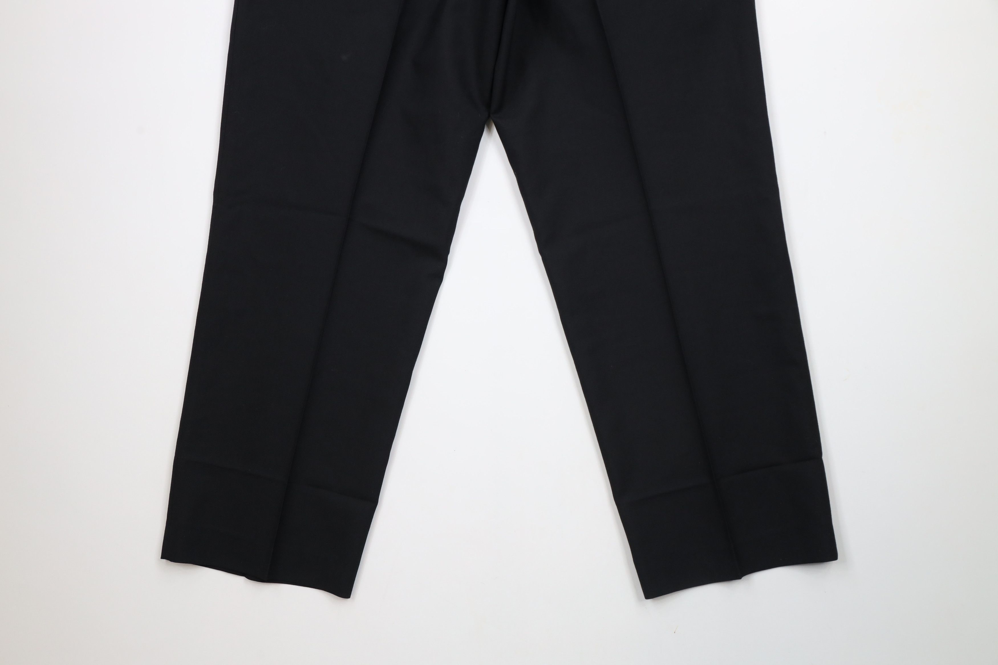 Lands' End × Vintage Vintage 90s Lands End Wide Leg Chino Pants Trousers Black Size US 36 / EU 52 - 12 Thumbnail