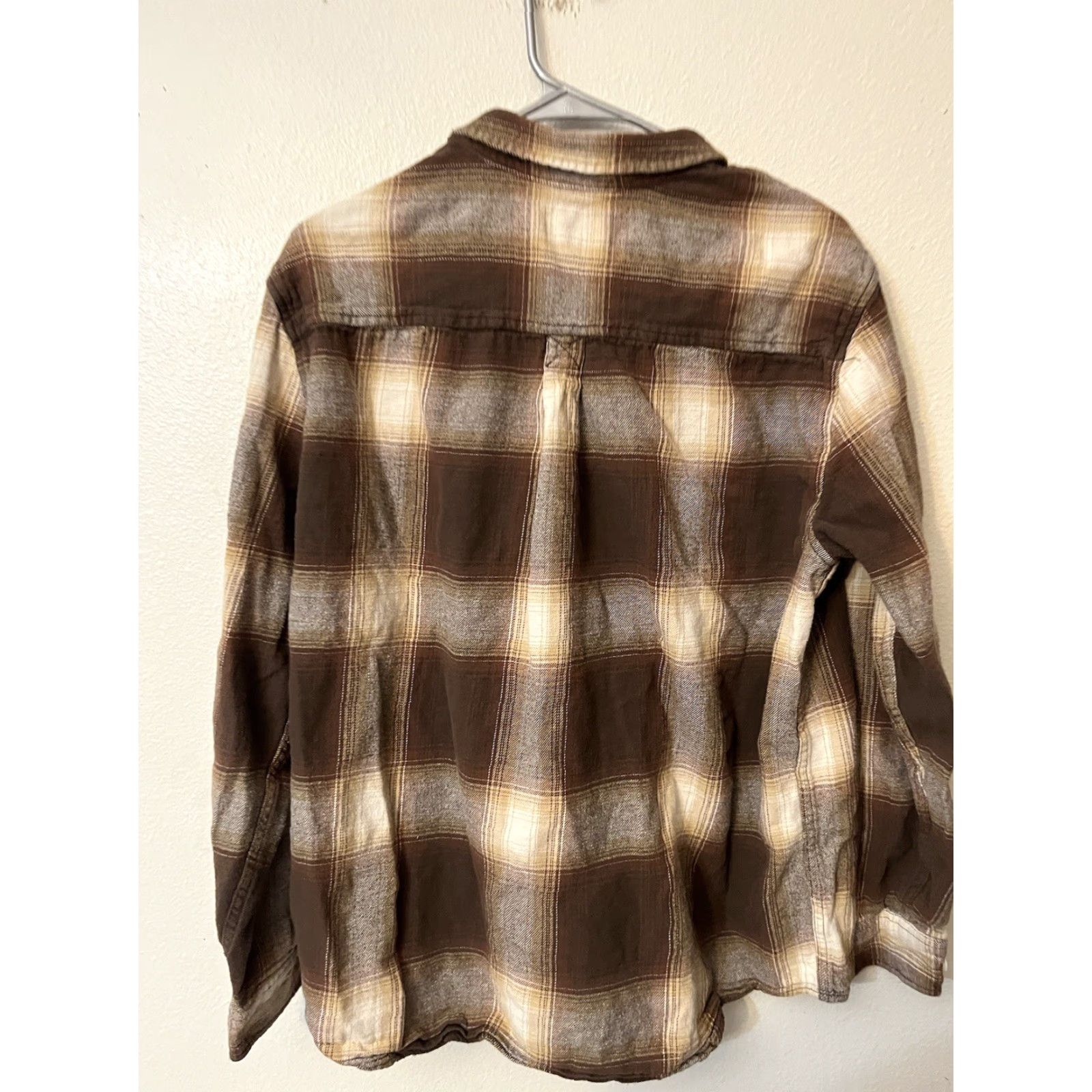 Pacsun Pacsun Brown Plaid Long Sleeve Button Up Men's XL Shirt Size US XL / EU 56 / 4 - 4 Thumbnail