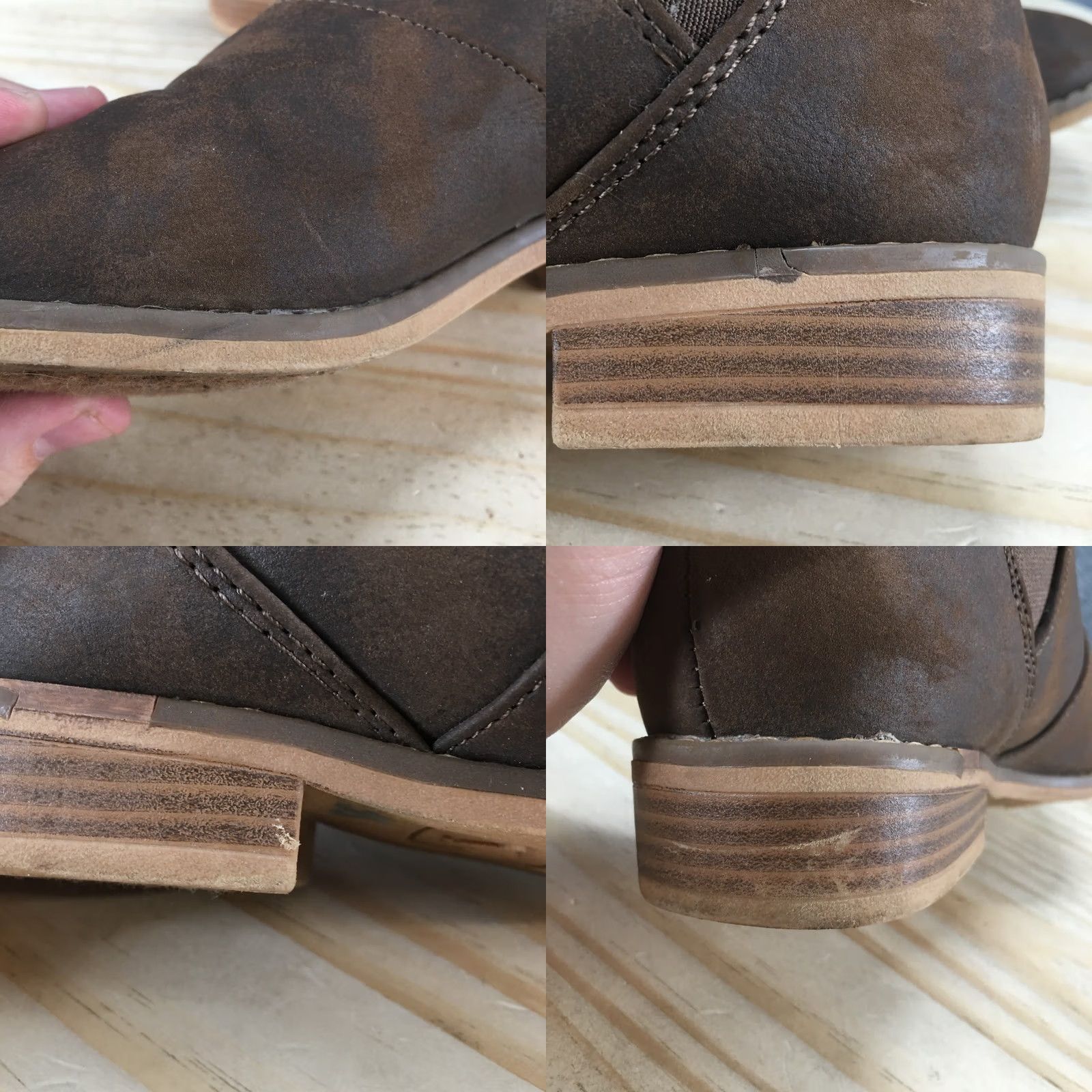 Vintage Rocket Dog Maylon Boots Womens 8.5 Casual Chelsea Ankle Boot Brown Faux Leather Boots Size US 9 / IT 39 - 8 Thumbnail