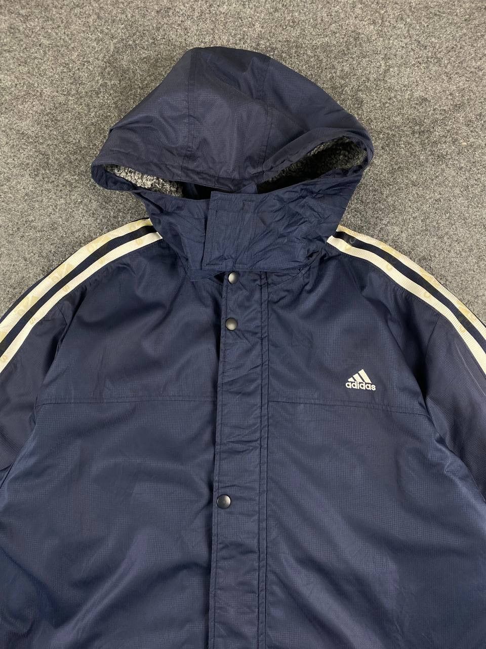 Adidas adidas long jacket sherpa lining nice design Size US M / EU 48-50 / 2 - 2 Thumbnail