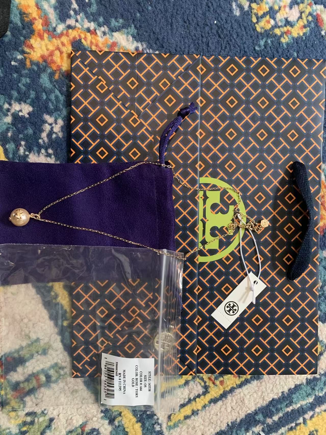 Tory Burch tory burch pearl chain necklace (rose gold) Size ONE SIZE - 1 Thumbnail
