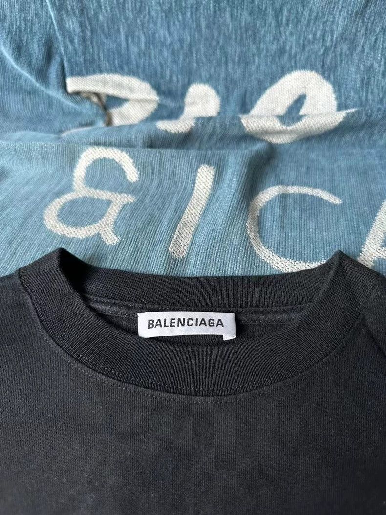 Balenciaga Balenciaga Black Letter Short Sleeve 2503-Nextarrow Size US XS / EU 42 / 0 - 2 Thumbnail