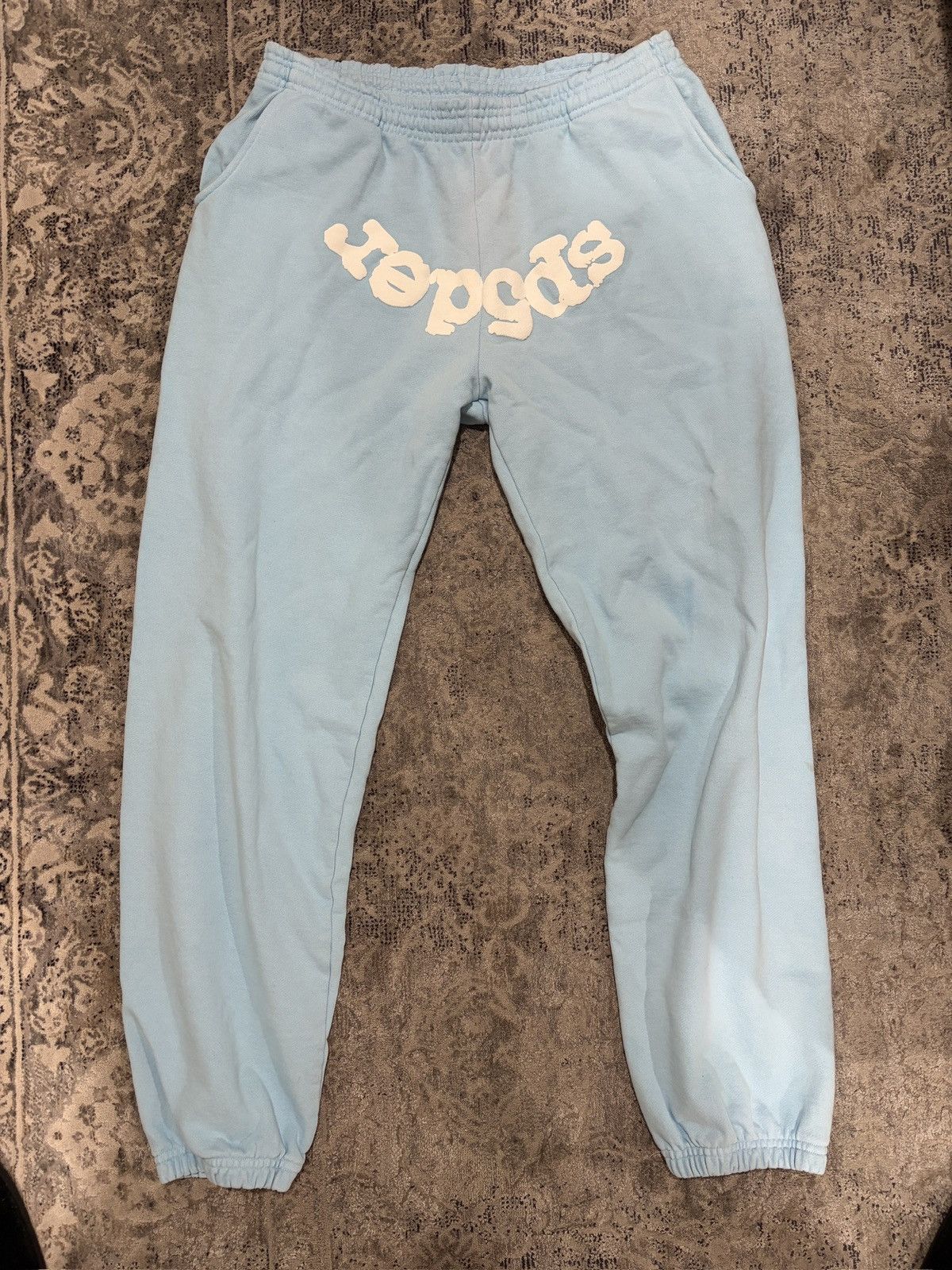Sp5der Worldwide Sweatpants - Sky Blue