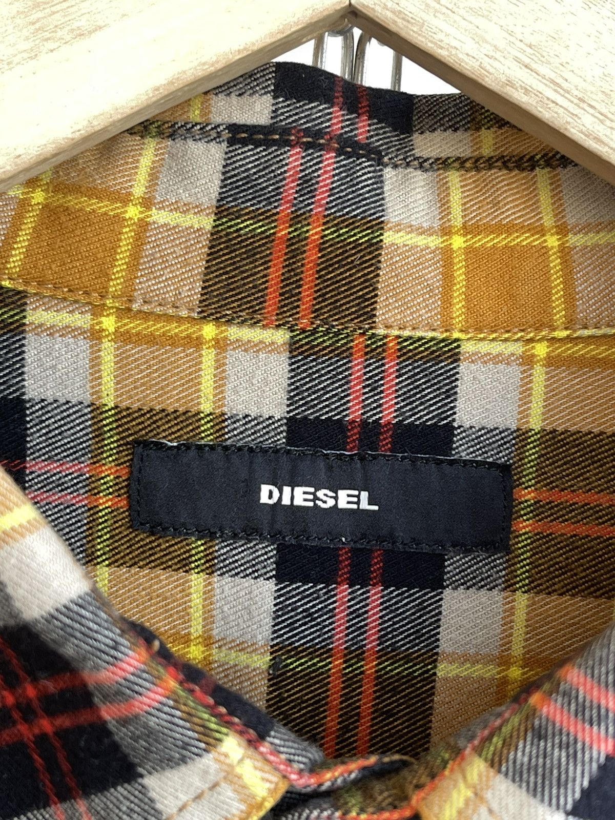 Diesel Diesel S-Tolstoj Western Oversized Yarn Dyed Check L/S Shirt Size US M / EU 48-50 / 2 - 11 Thumbnail