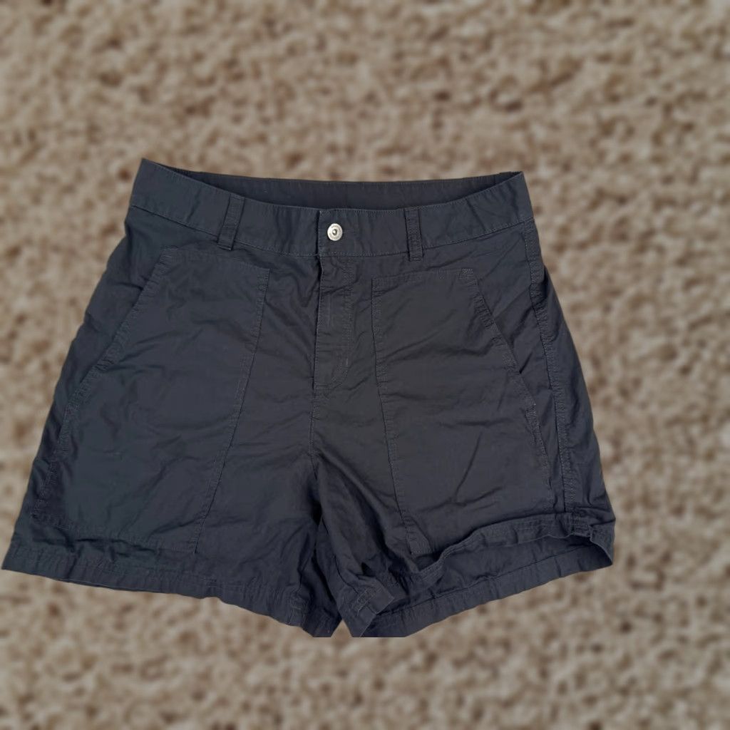 Vintage Columbia Shorts Women 10 Black Holly Hideaway Washed Out 100% Cotton 32x5 Size 32" / US 10 / IT 46 - 1 Thumbnail