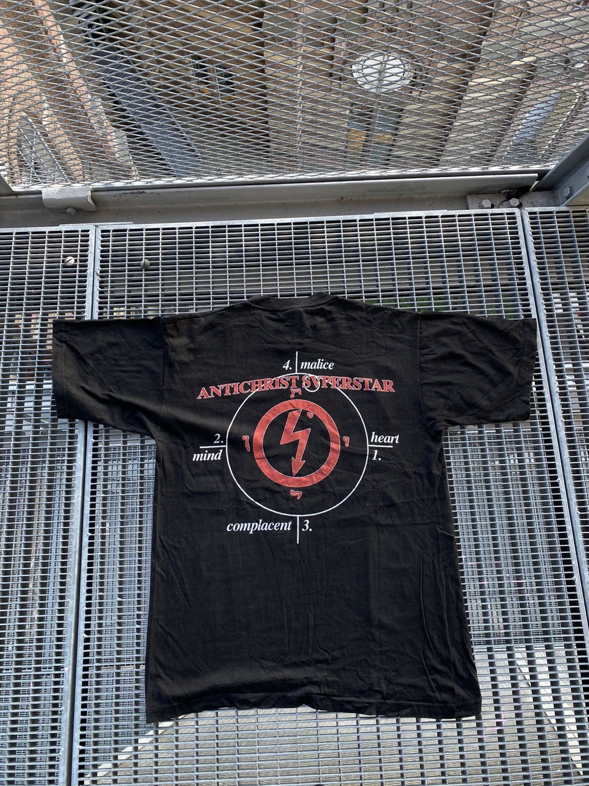 Band Tees Vintage 90s Marilyn Manson Antichrist Super Star T-Shirt Size US XL / EU 56 / 4 - 7 Thumbnail