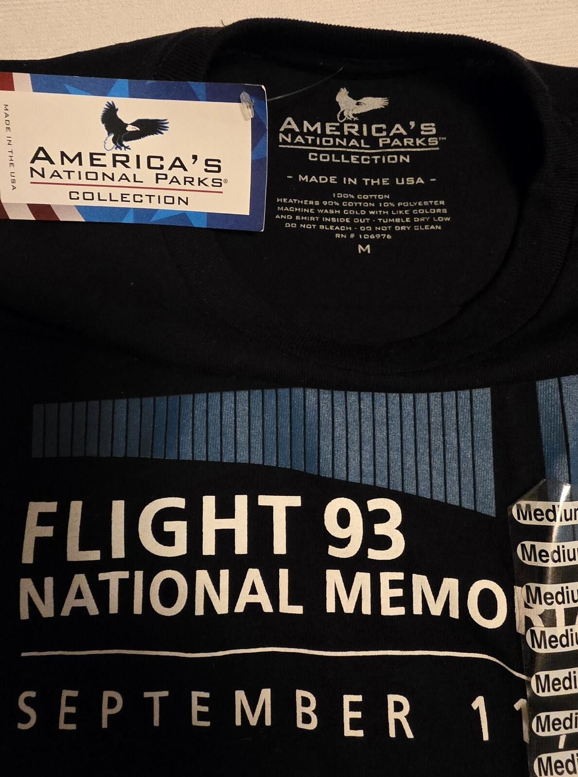 Other Flight 93 National Memorial September 11 2001 Black T-Shirt Size ONE SIZE - 4 Thumbnail