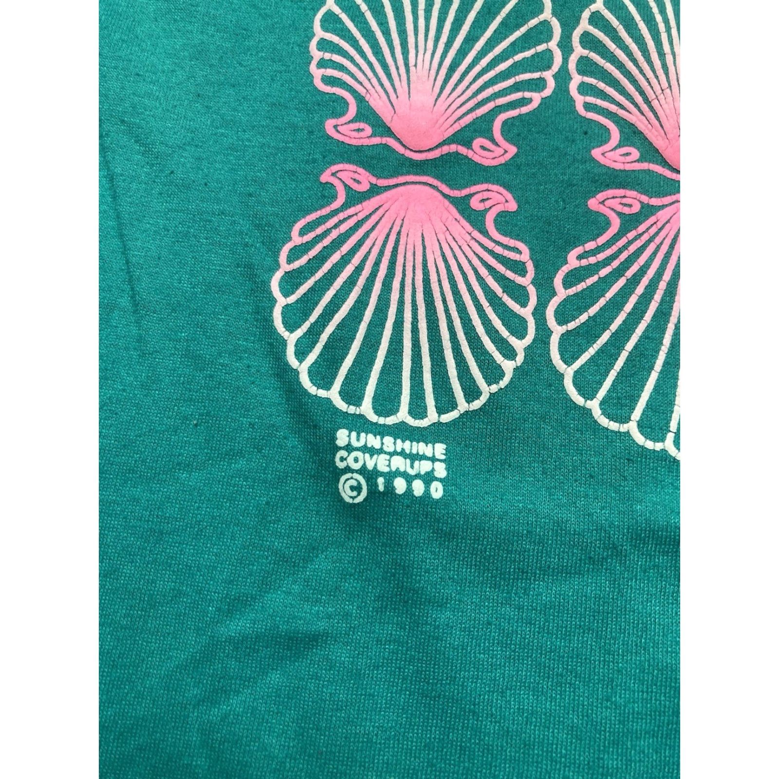 Vintage VINTAGE 90s Graphic T-Shirt Men Green Adult Medium Fort Myers Florida Beach Seashells M & M Shirt Mens Size US M / EU 48-50 / 2 - 3 Thumbnail