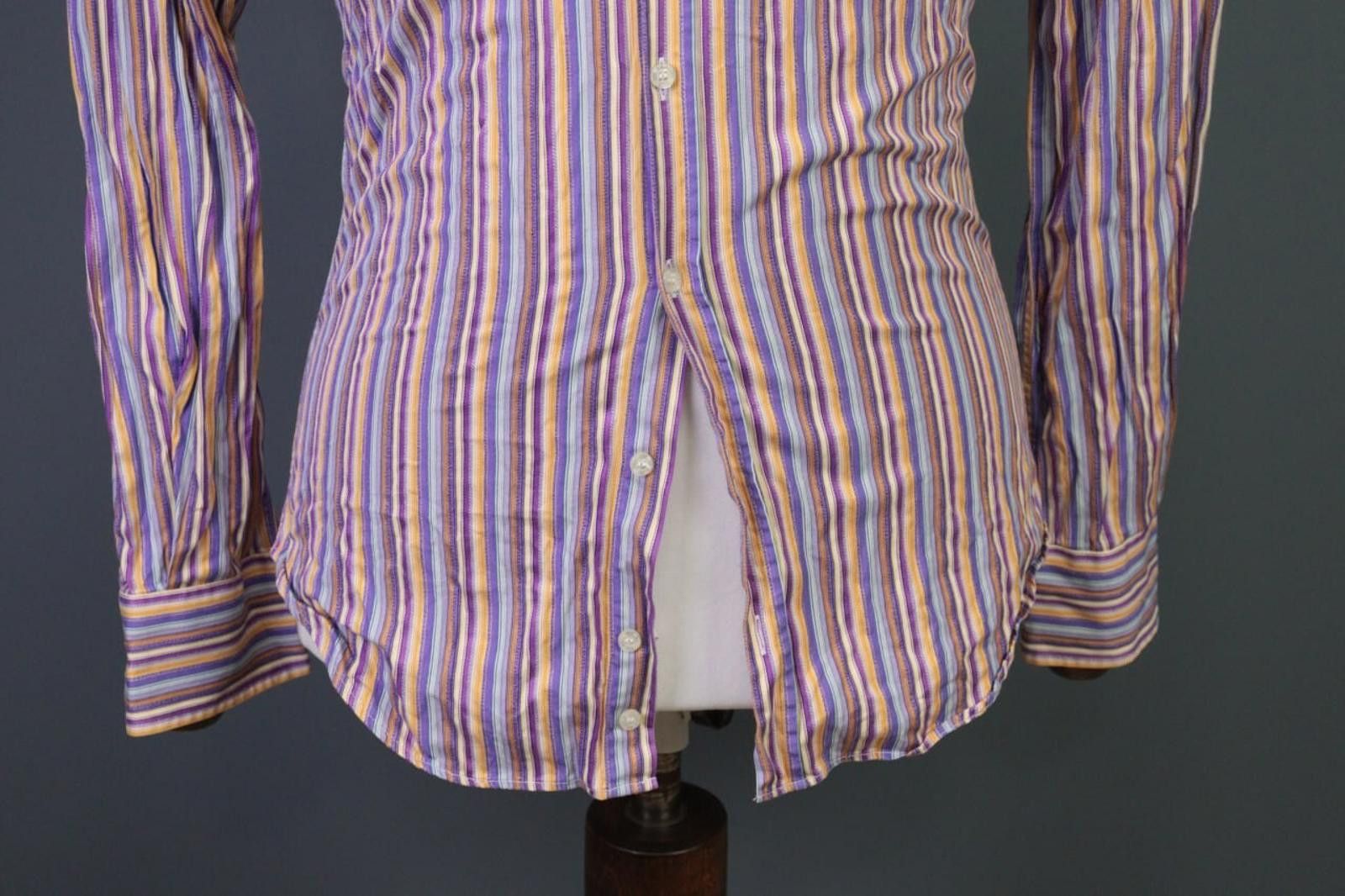 Etro Etro Multicolor Stripe Long Sleeve Button Down Shirt Size 39 Size US M / EU 48-50 / 2 - 5 Thumbnail