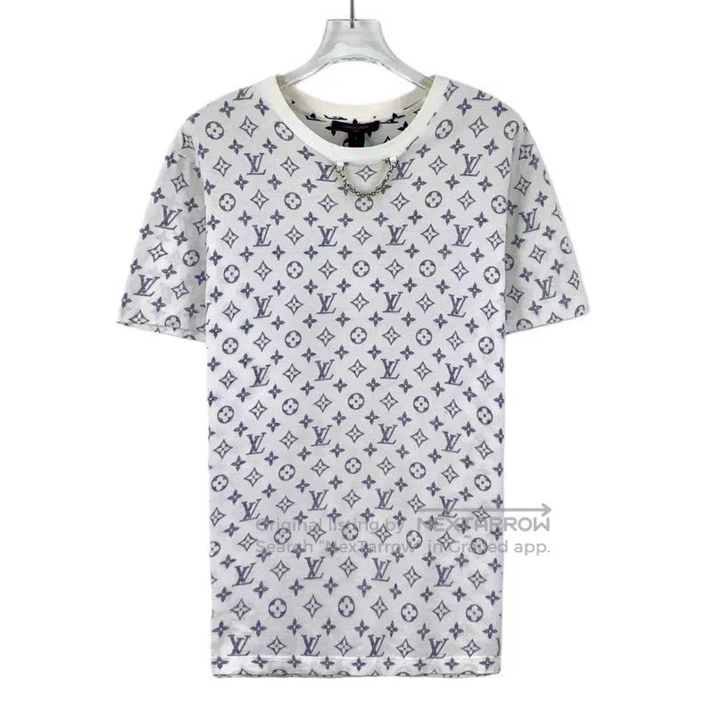 Louis Vuitton Louis Vuitton White presbyopic full print cotton short sle Size US L / EU 52-54 / 3 - 1 Thumbnail