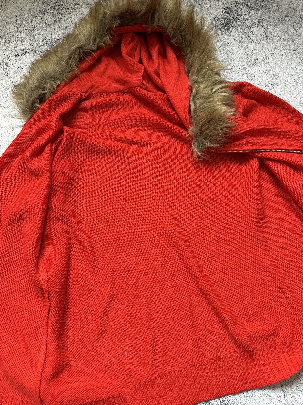 Japanese Brand If Was Six Nine Style Women's Faux Fur Hoodie Orange Size L / US 10 / IT 46 - 7 Thumbnail