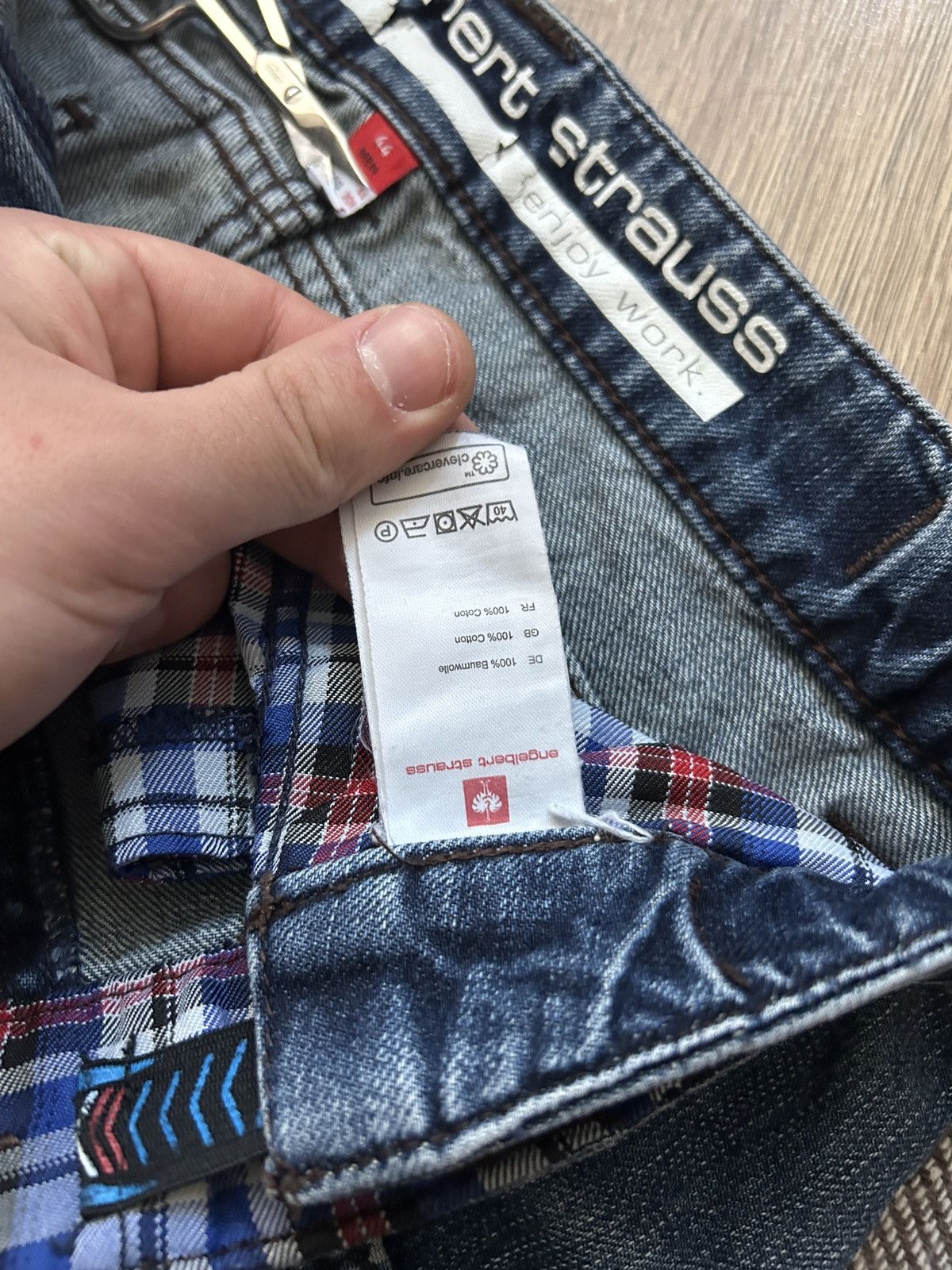 Vintage Engelbert Strauss Baggy worker multi-pocket jeans Size US 30 / EU 46 - 7 Thumbnail