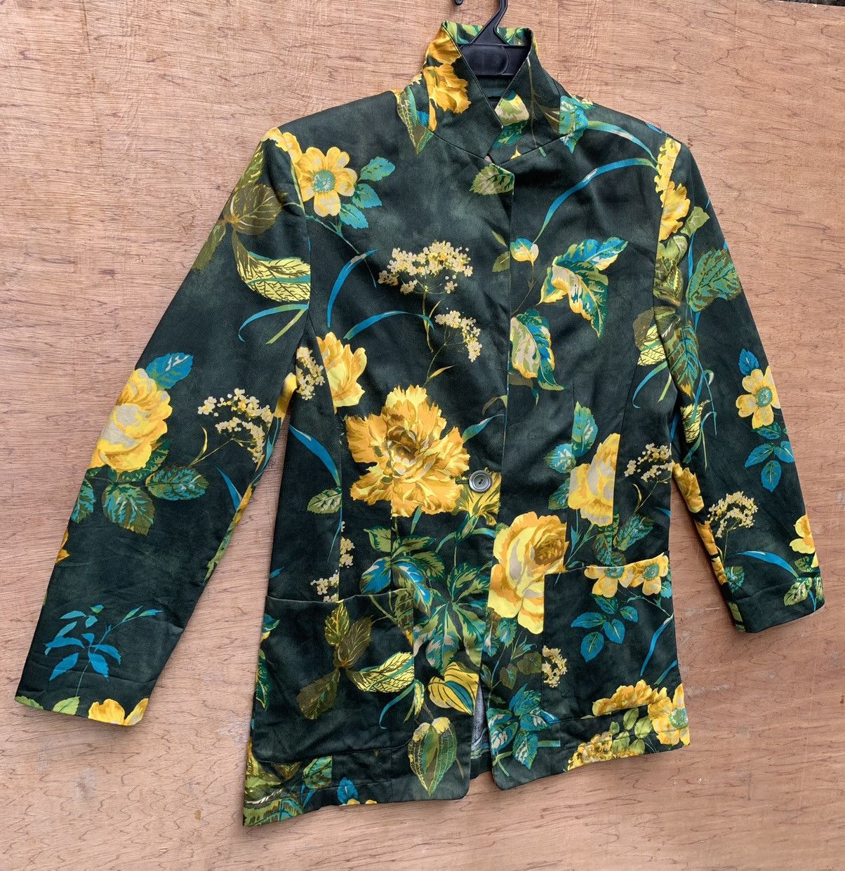 Vintage Vintage Mondi Business Floral Full Print Blazzer Size M / US 6-8 / IT 42-44 - 3 Thumbnail