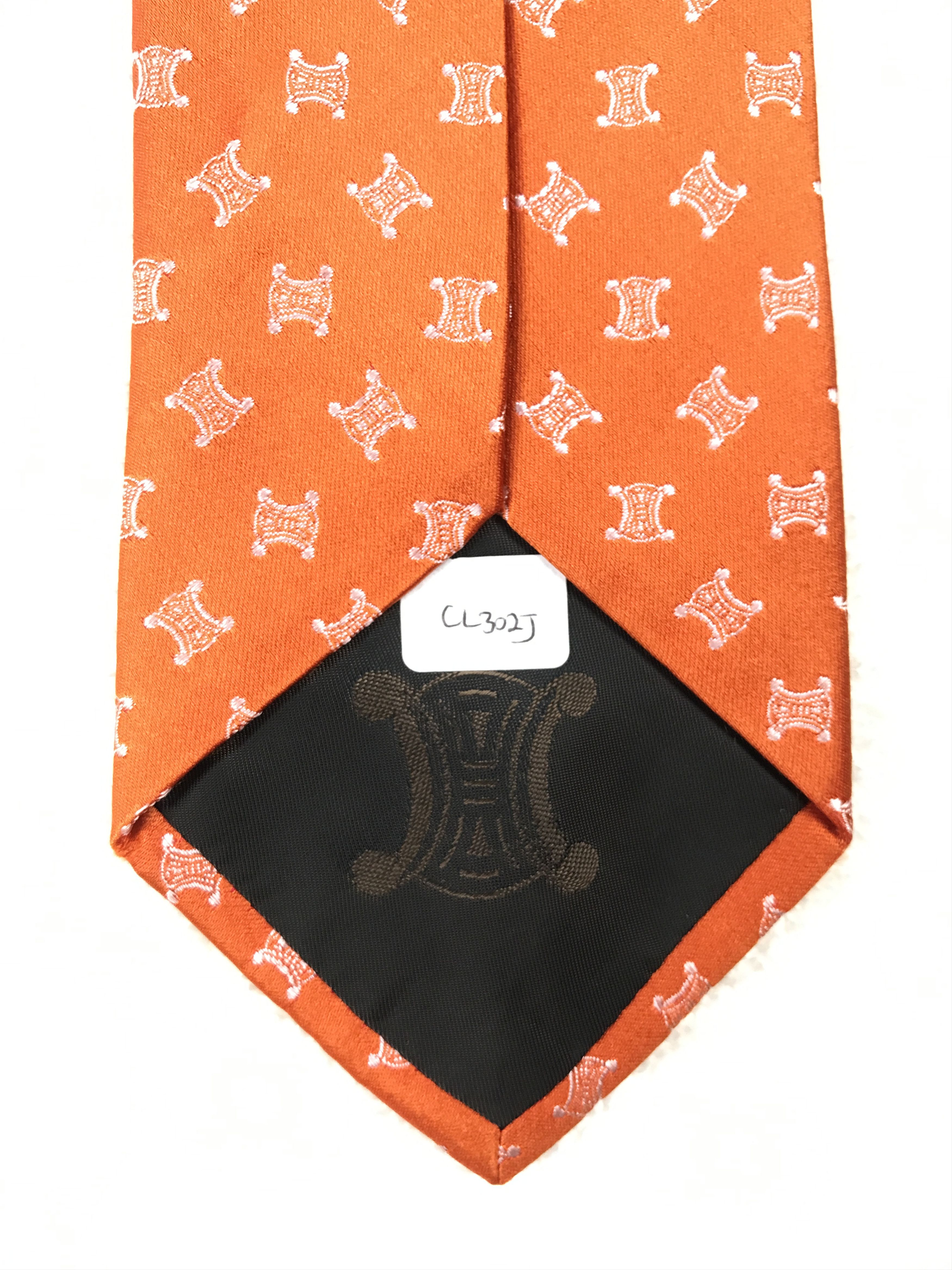 Celine Vintage Celine Monogram Silk Necktie Size ONE SIZE - 9 Thumbnail