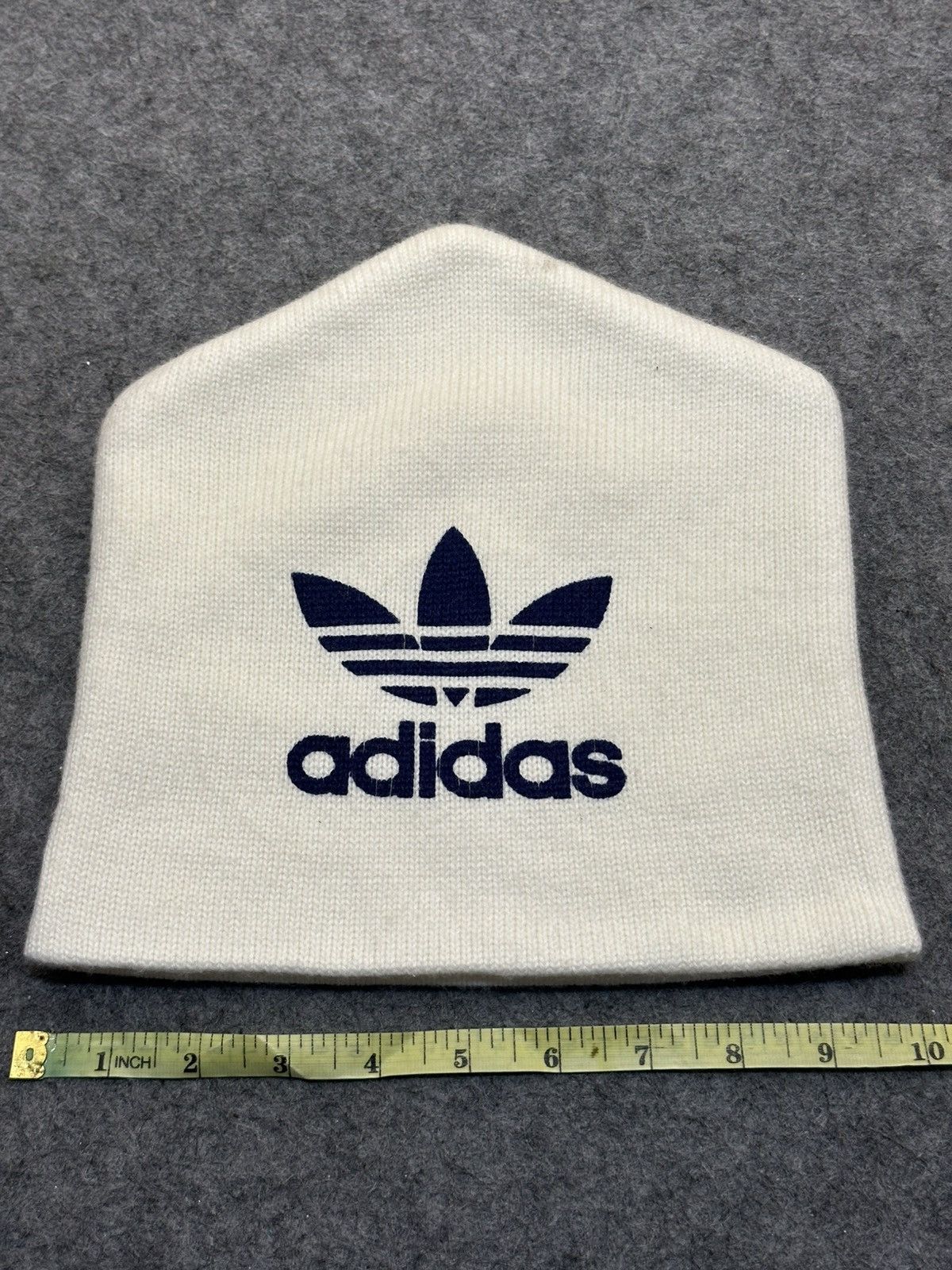 Adidas Adidas Originals white trefoil beanie y2k Size ONE SIZE - 10 Thumbnail