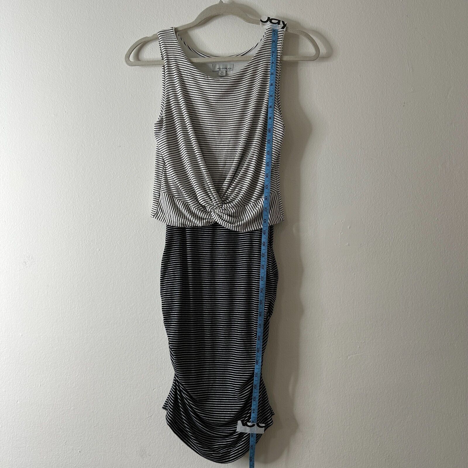 Other Allison Joy Kit Stripe Twist Front Ruche Knit Dress Dress XS Size XS / US 0-2 / IT 36-38 - 11 Thumbnail
