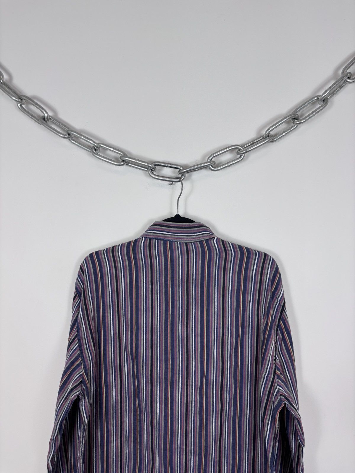 Missoni Vintage Missoni Sport Striped Linen Cotton Button Up Shirt Size US M / EU 48-50 / 2 - 18 Thumbnail