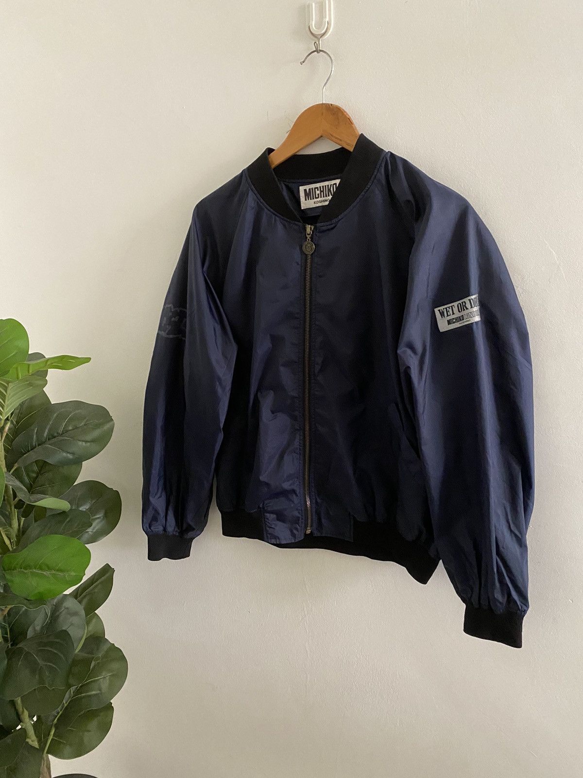 Issey Miyake Rare MICHIKO KOSHINO betwing bomber jacket nice designer Size US M / EU 48-50 / 2 - 15 Thumbnail
