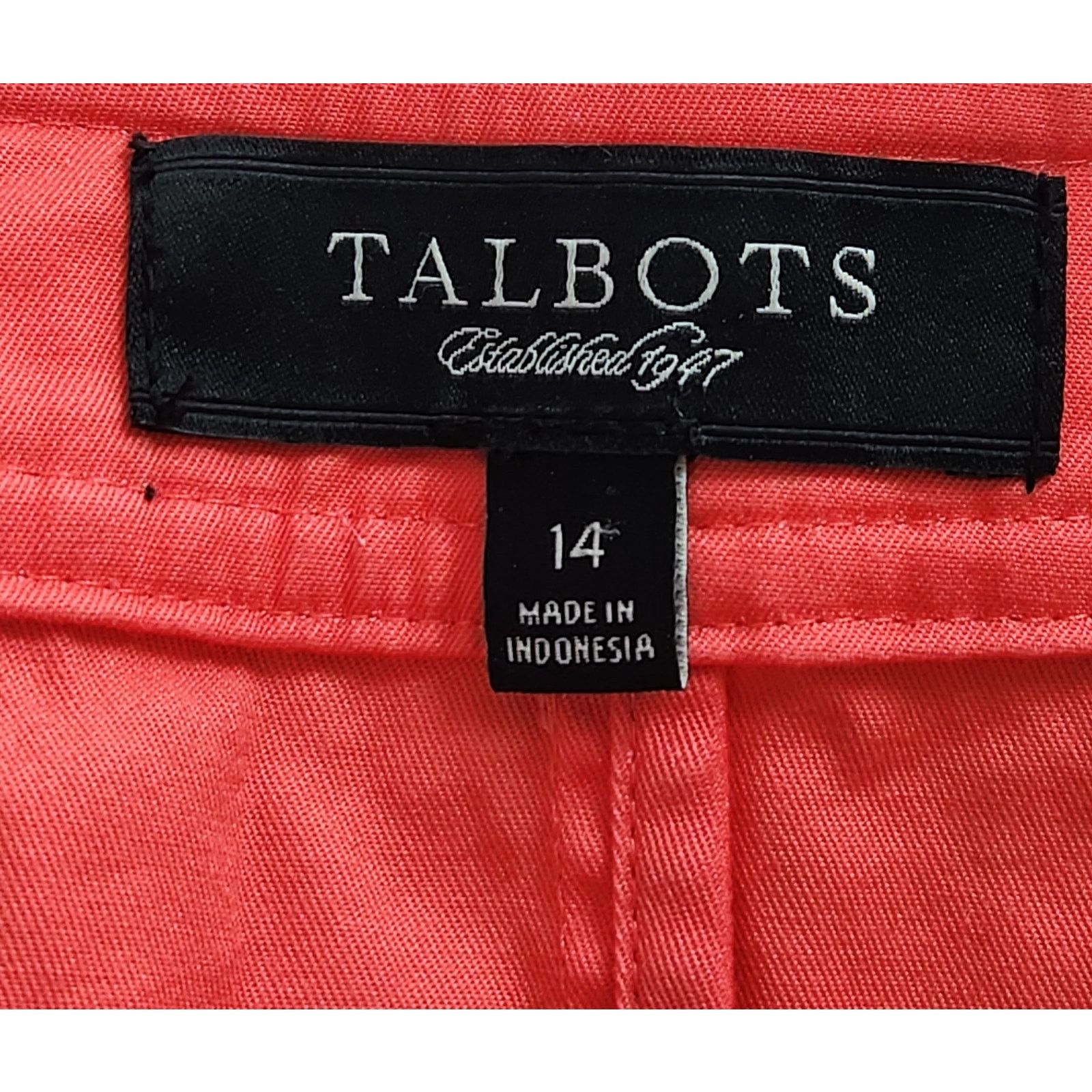 Other Talbots Orange Pleated Front Button Up Blazer 14 Size XL / US 12-14 / IT 48-50 - 5 Thumbnail
