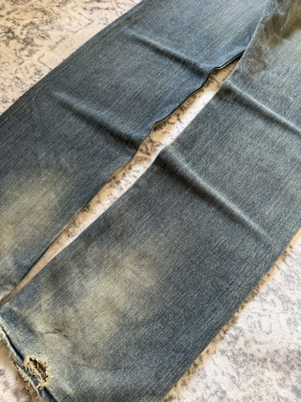 Kapital Vintage Edwin 505 Earthy Mud Wash Selvedge Loose Jeans Size US 32 / EU 48 - 17 Thumbnail