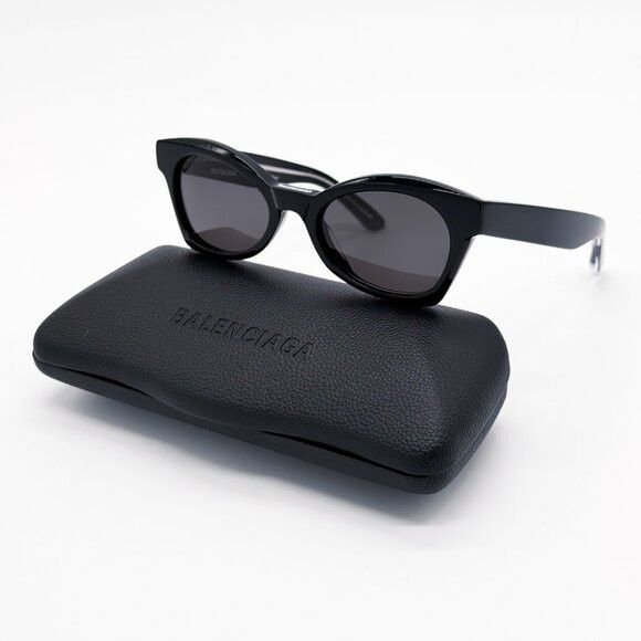 Balenciaga NEW BALENCIAGA BB0230S 001 BLACK CAT EYE WOMEN SUNGLASSES BA Size ONE SIZE - 2 Thumbnail