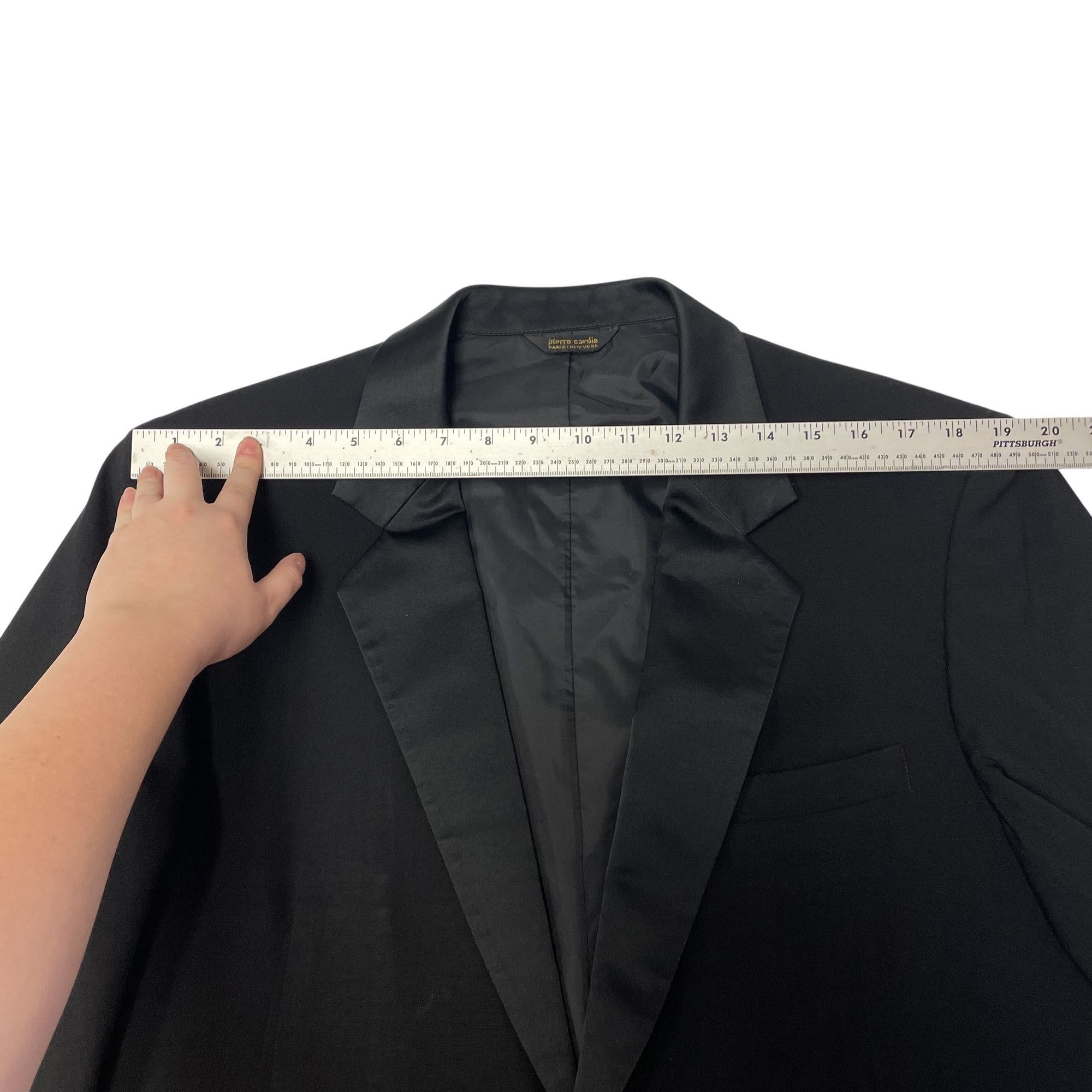 Pierre Cardin Vtg Pierre Cardin Paris Tuxedo FORMAL Satin Lapel Blazer Size 42R - 10 Thumbnail