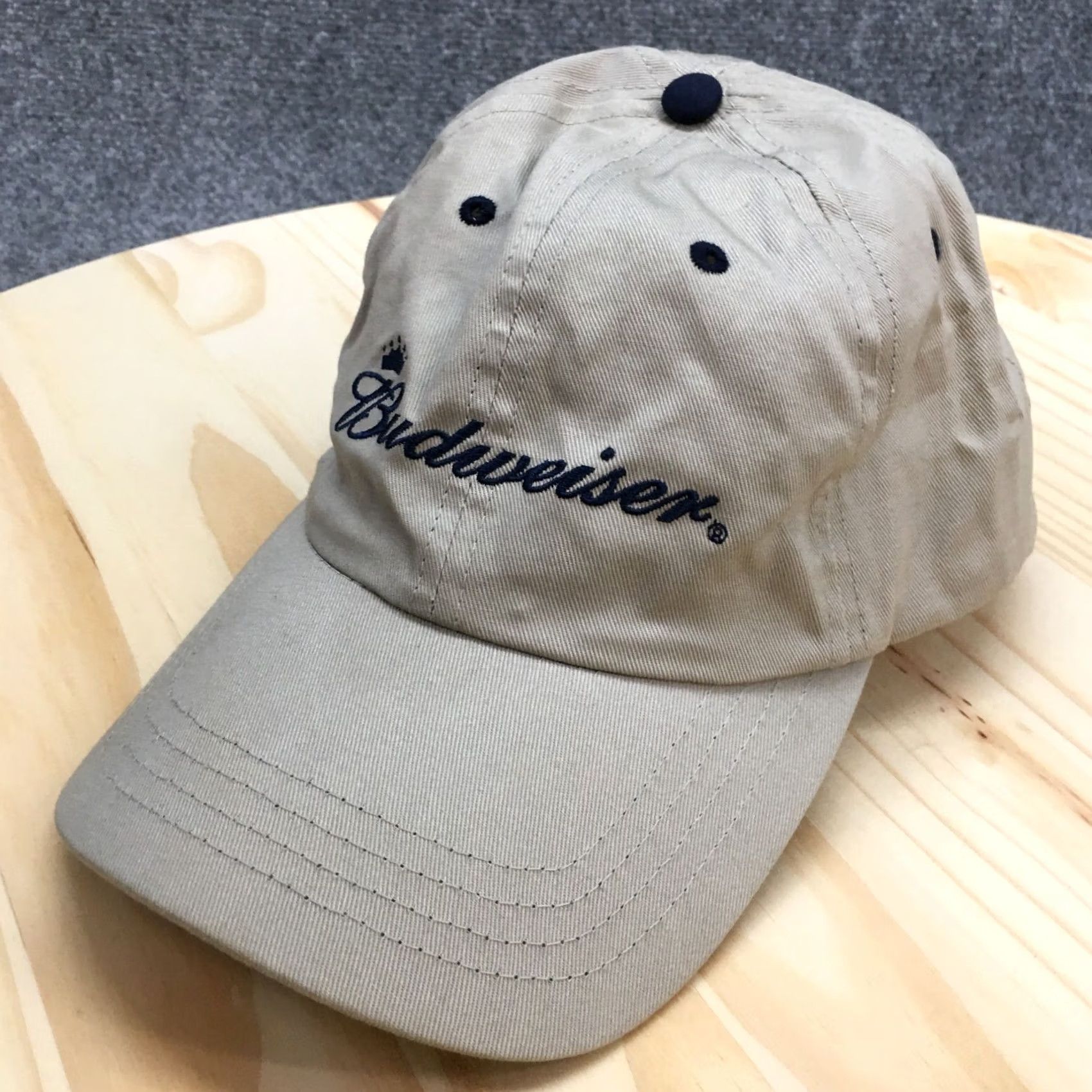 Budweiser Budweiser Beer Baseball Cap Hat Mens One Size Beige Cotton Official Product Size ONE SIZE - 2 Thumbnail