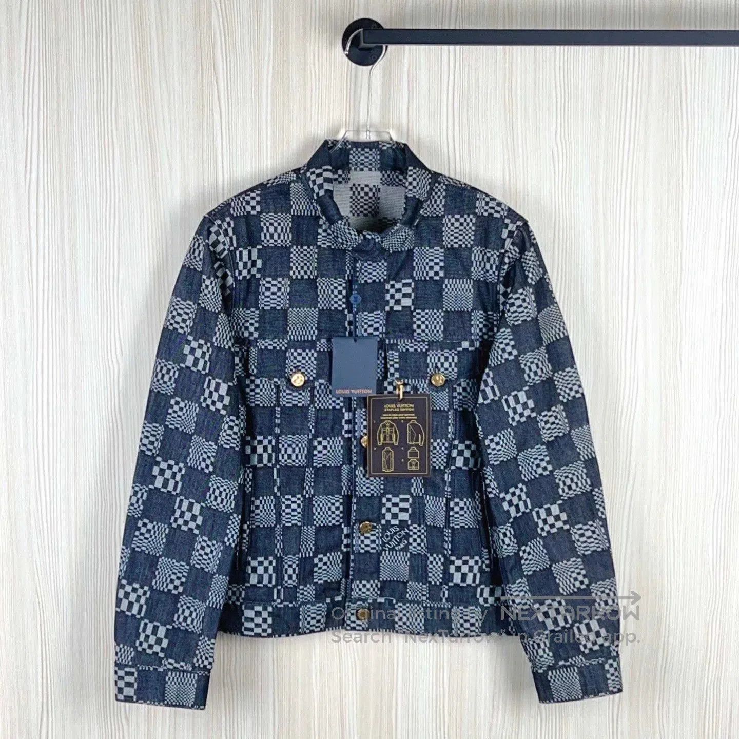 Louis Vuitton lv denim jacket with unique pattern. Size US L / EU 52-54 / 3 - 1 Thumbnail