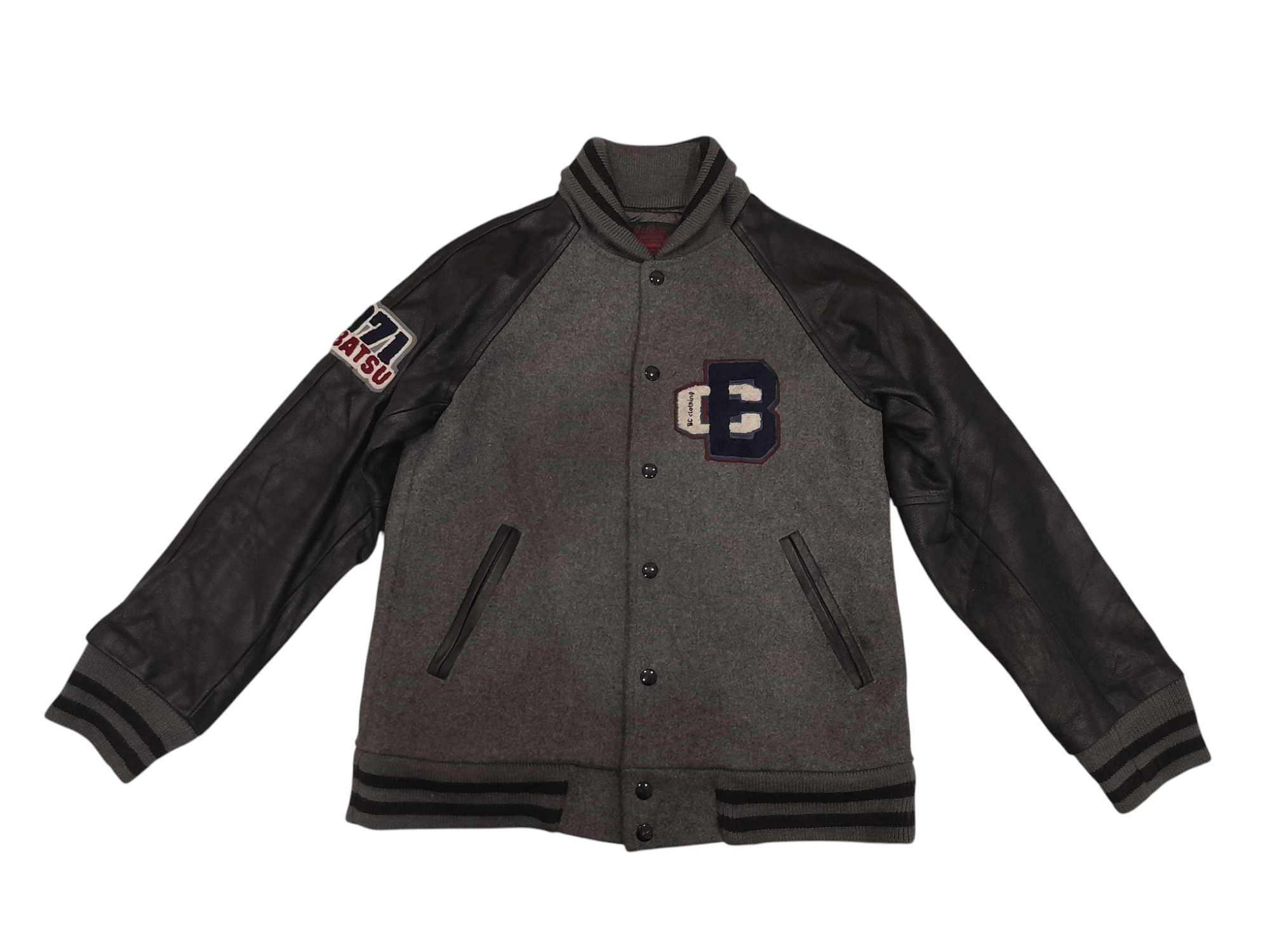 Other MEN'S BA-TSU Ruki Matsumoto Varsity Leather Jacket (F469) Size US M / EU 48-50 / 2 - 4 Thumbnail