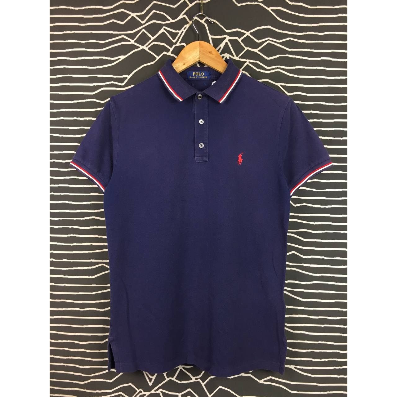 Polo Ralph Lauren × Vintage Vtg Polo Ralph Lauren Small Logo Tipped Polo Tee Size US S / EU 44-46 / 1 - 1 Thumbnail
