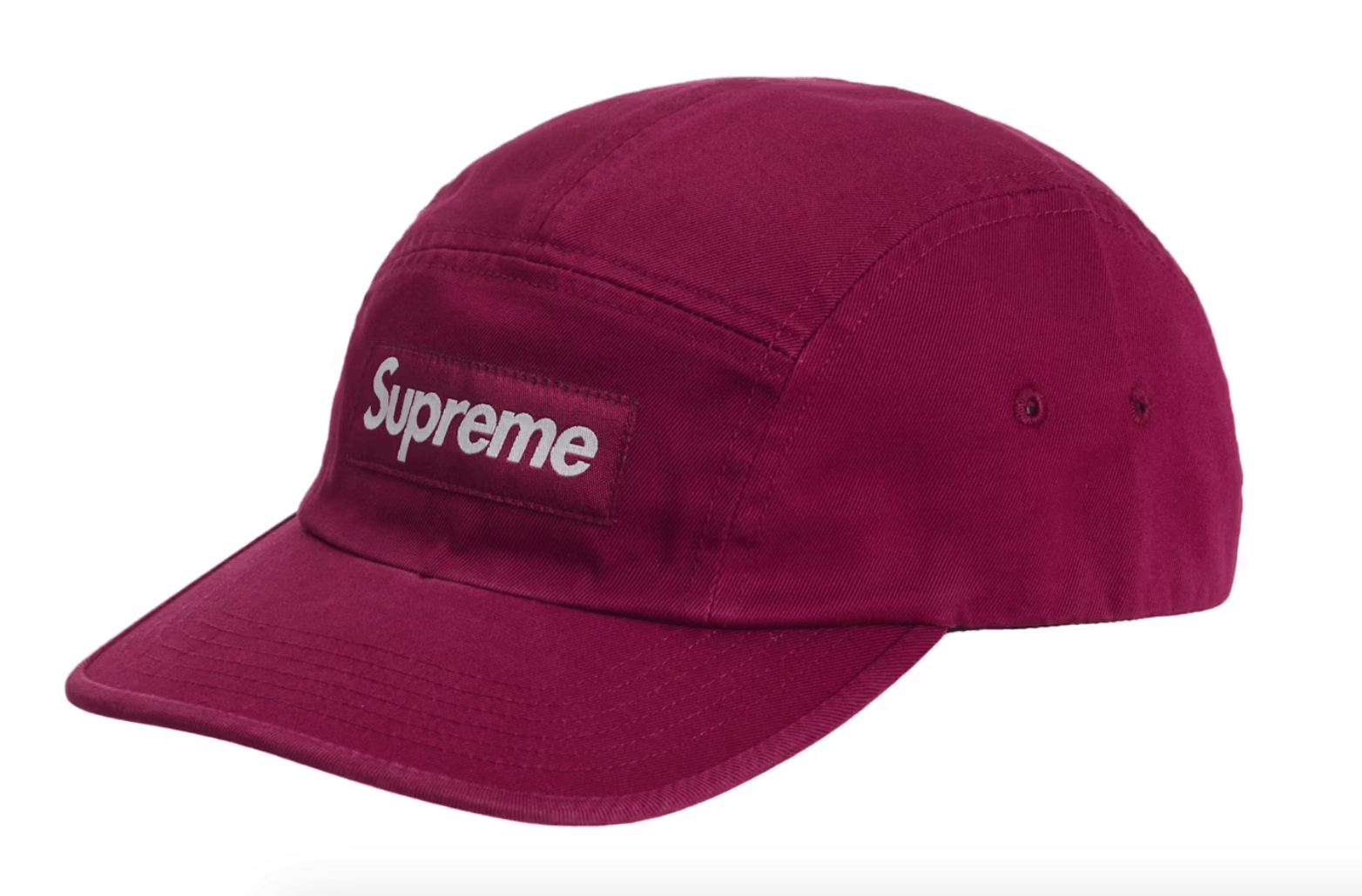 Supreme Supreme Washed Chino Twill Camp Cap Cranberry Sz Adjustable Size ONE SIZE - 1 Thumbnail