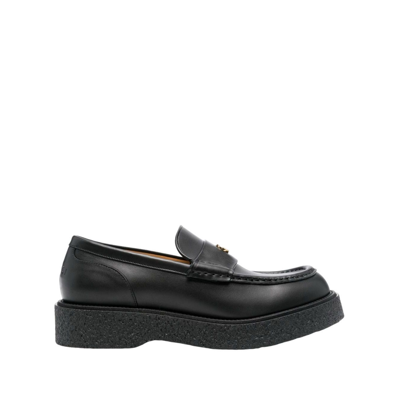 GUCCI Interlocking G Men's Black Platform Loafers New & Auth