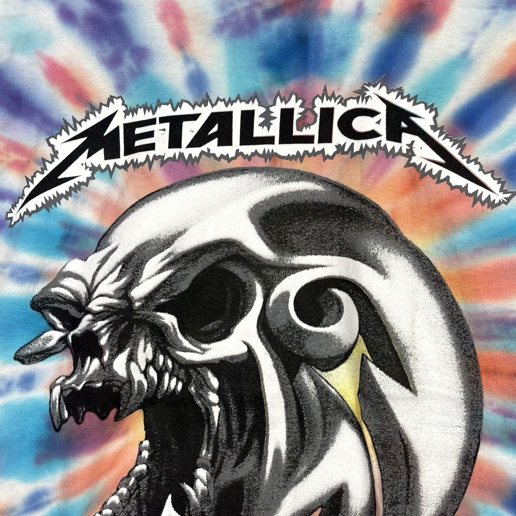 Delta VINTAGE Metallica Shirt Mens Large Summer Sanitarium Tour 2003 Tie Dye Band Tee Size US L / EU 52-54 / 3 - 4 Thumbnail
