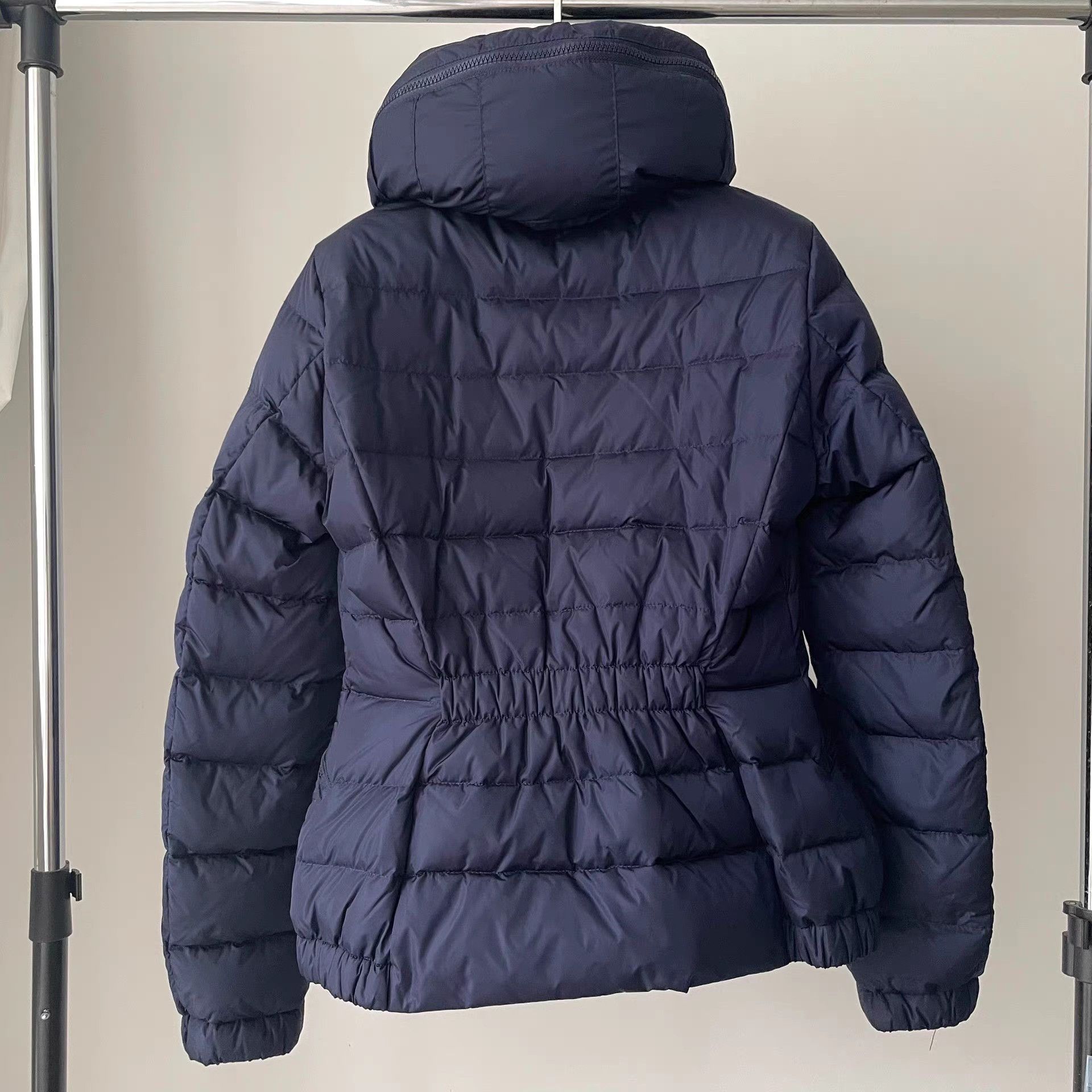 Moncler Moncler Sleeve Logo Waist Cinch Navy Down Jacket Size US XS / EU 42 / 0 - 2 Thumbnail