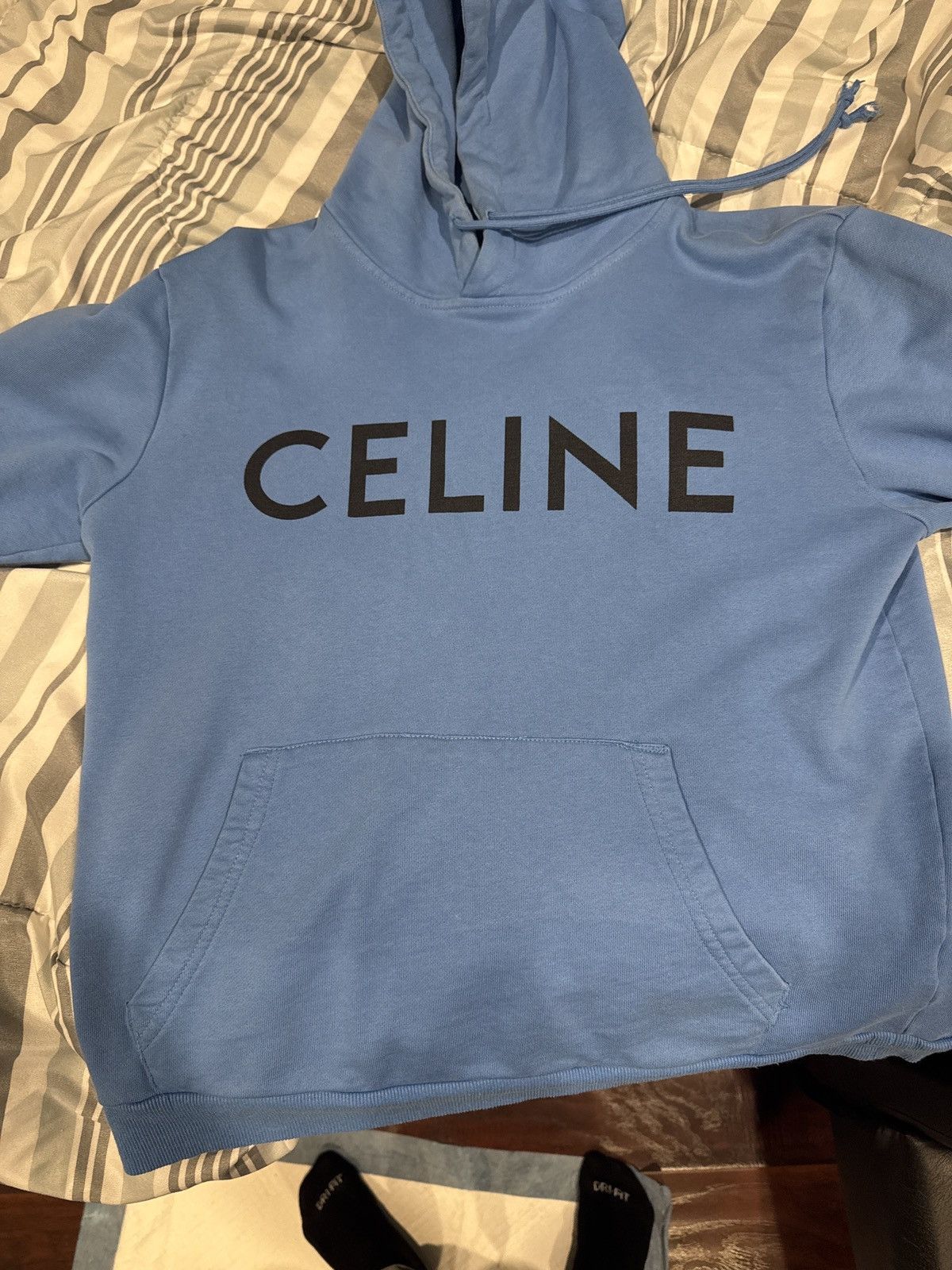 Celine Celine Blue Hoodie Size US M / EU 48-50 / 2 - 1 Thumbnail