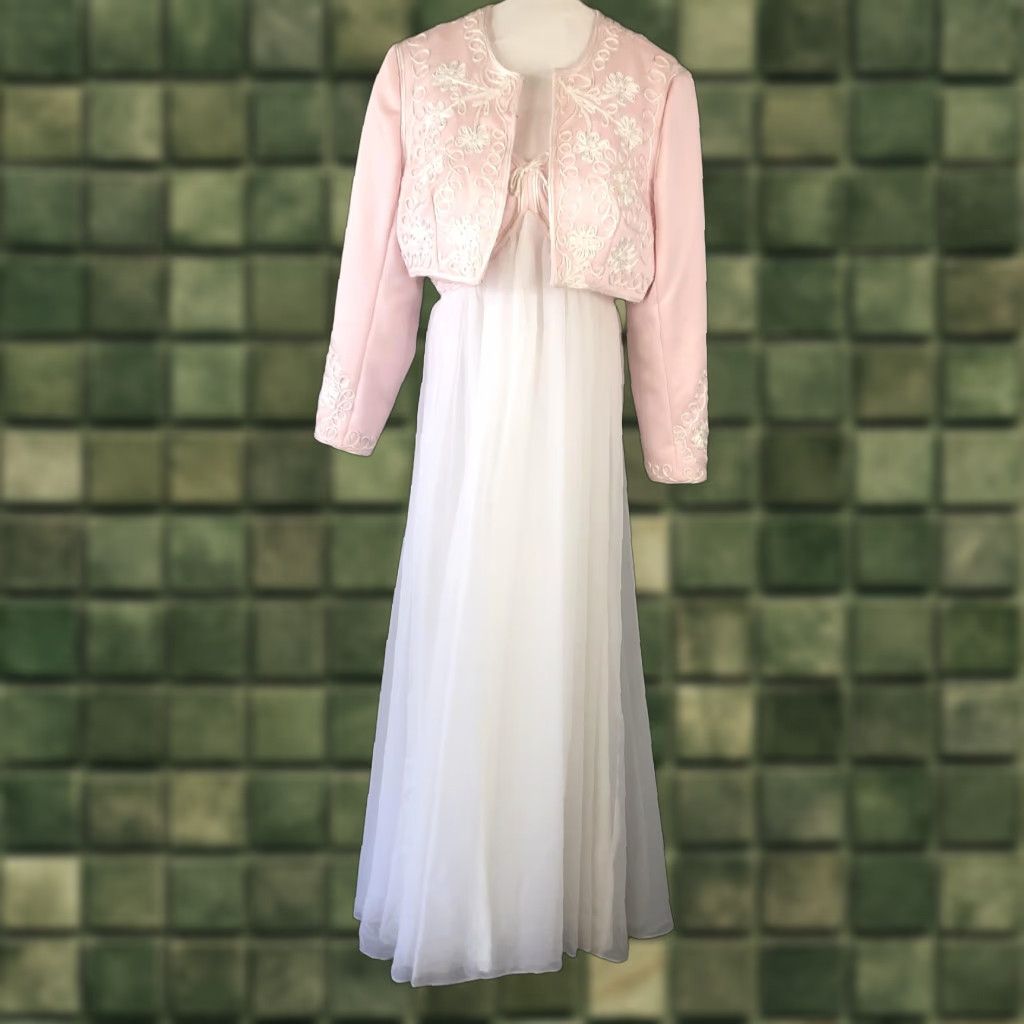 Vintage VINTAGE Jack Bryan Dress Womens Medium Embroidered Gown Jacket  Formal 60s | Grailed