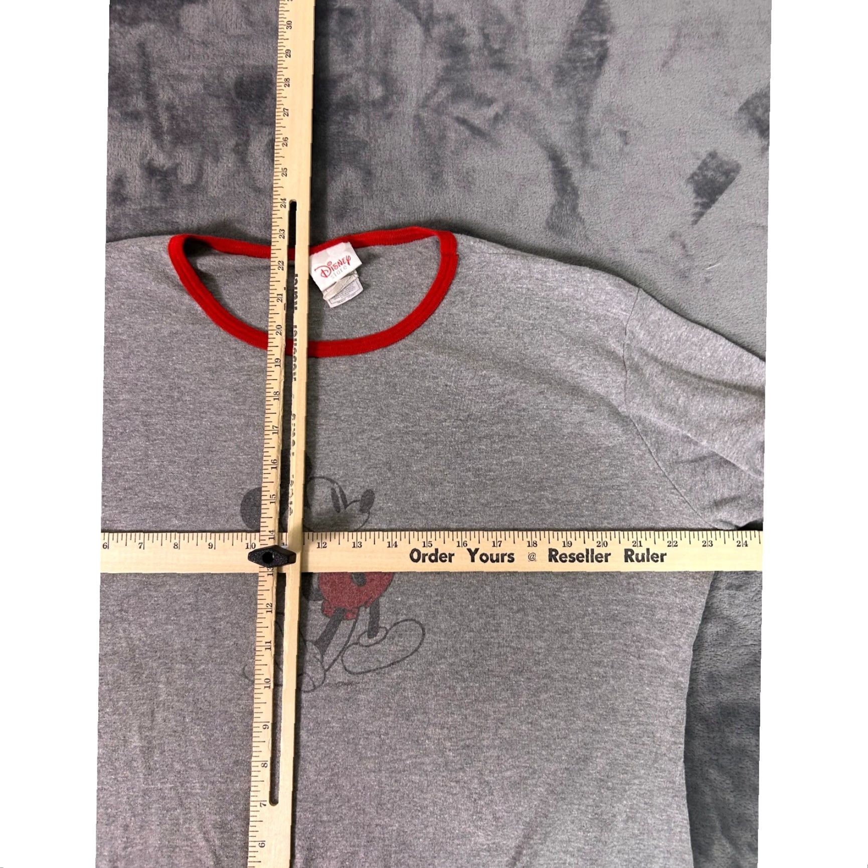 Disney Disney Store Mickey Mouse T-Shirt Gray Red Ringer Tee Women's 2XL Crew Neck Short Sleeve Vintage Disney Theme Size XXL / US 16-18 / IT 52-54 - 5 Thumbnail
