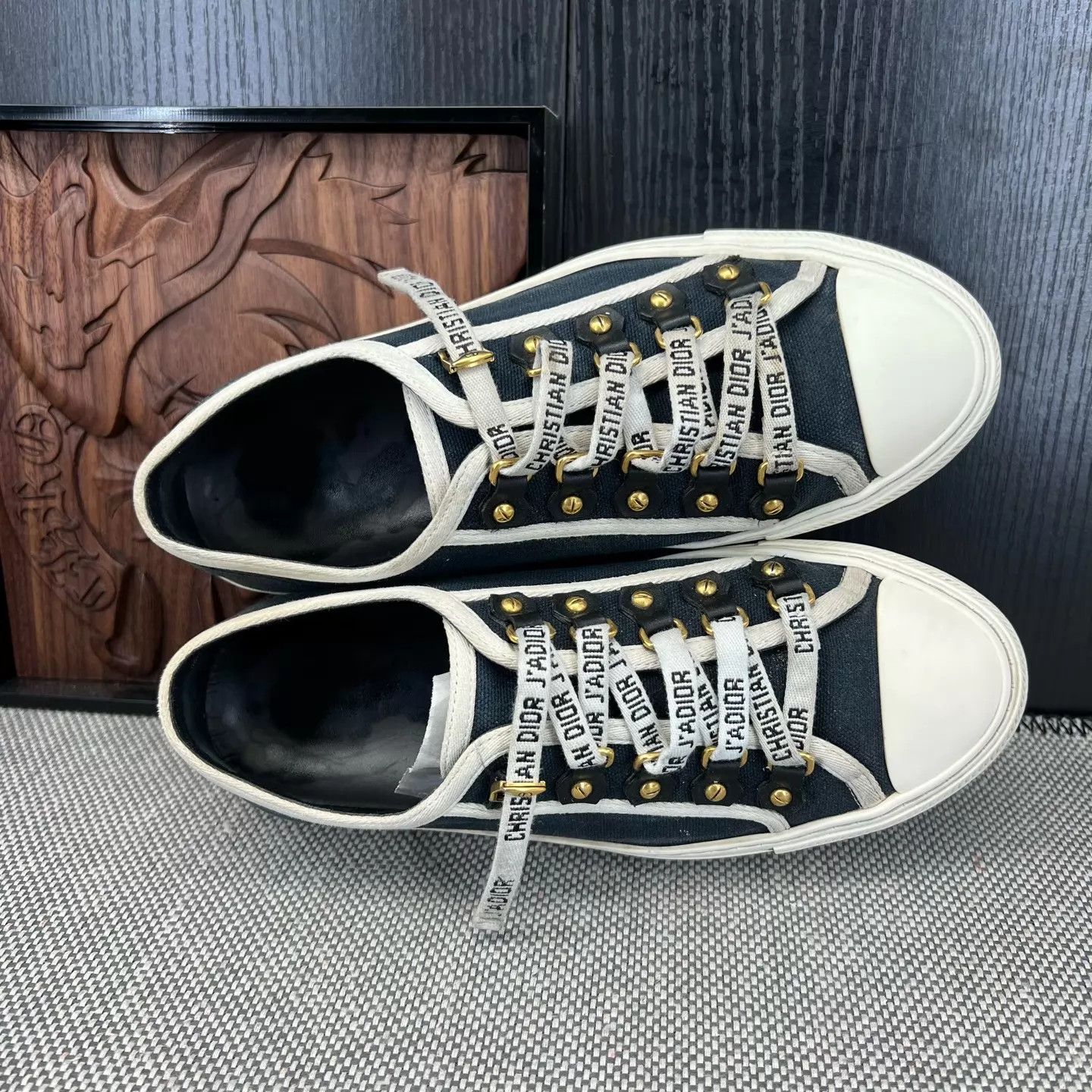 Dior DIOR Walk'n'Dior Black White Sneakers Size 36 Boxed Size US 5.5 / IT 35.5 - 7 Thumbnail