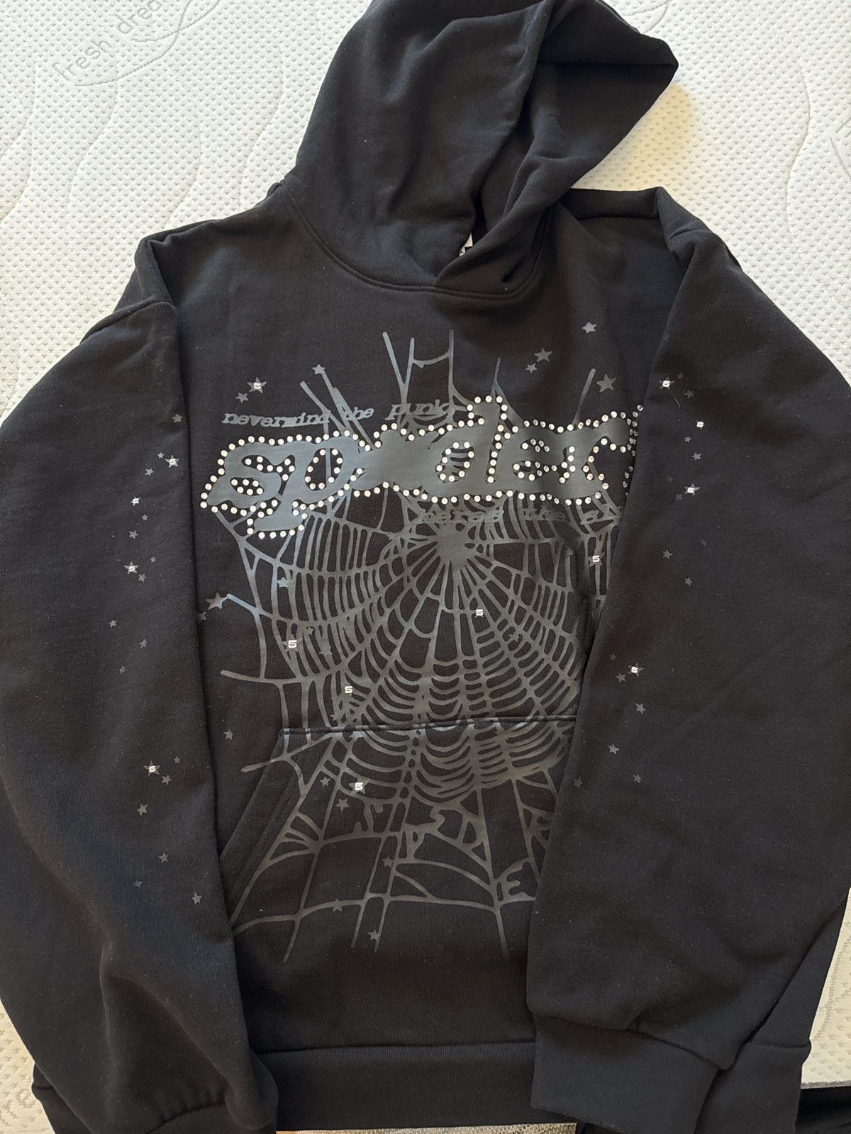 Sp5der Sp5der RHINESTONE PUNK V2 Hoodie Size US XXL / EU 58 / 5 - 2 Thumbnail