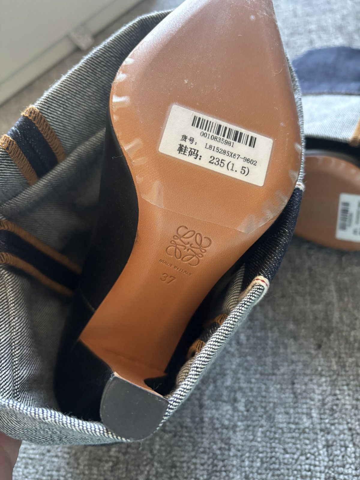 Loewe Loewe denim boots heel Size US 7 / IT 37 - 3 Thumbnail