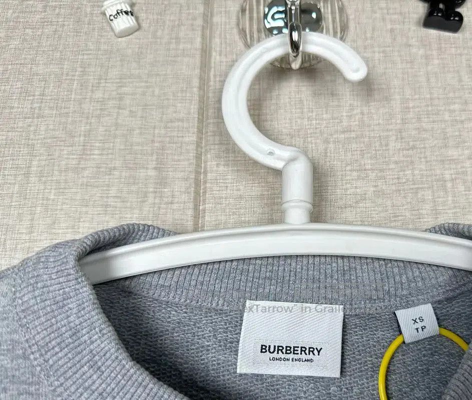 Burberry Burberry Men's Light Gray Cotton Sweatshirt. Size US XS / EU 42 / 0 - 4 Thumbnail
