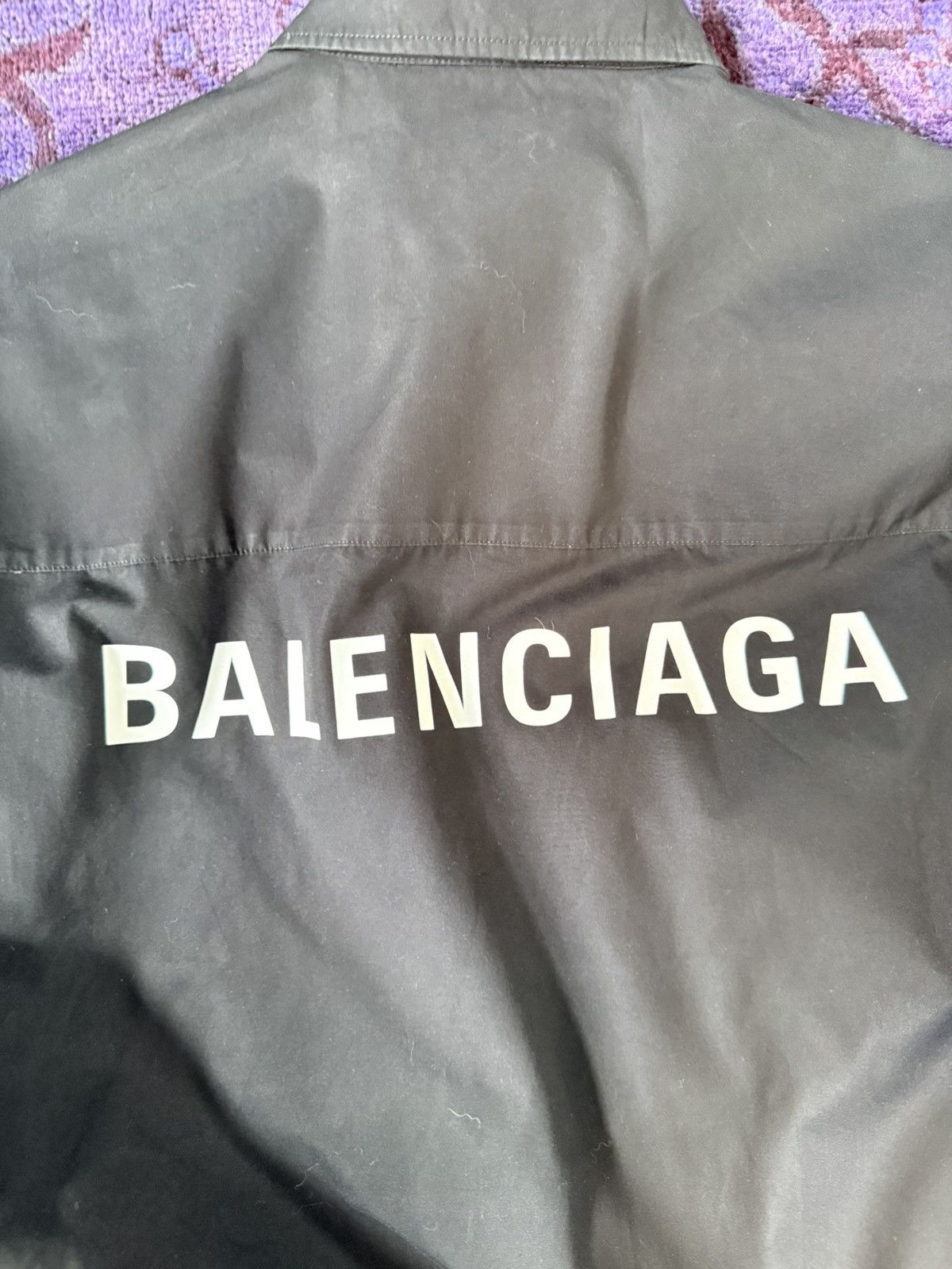 Balenciaga Balenciaga Back Logo Button-Down Shirt — size 3 — Oversized Size US L / EU 52-54 / 3 - 3 Thumbnail