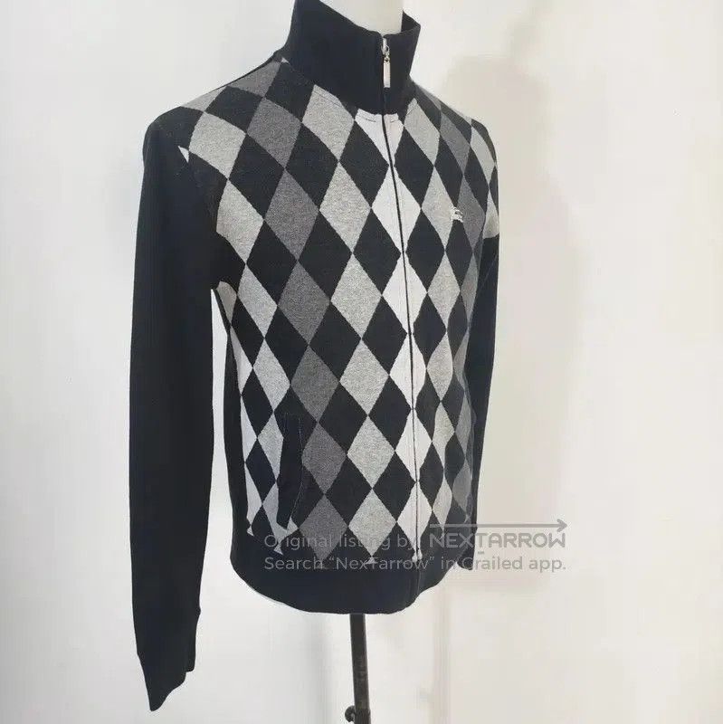 Burberry Burberry Black Checkered Long Sleeve Cardigan for Men. Size US S / EU 44-46 / 1 - 3 Thumbnail