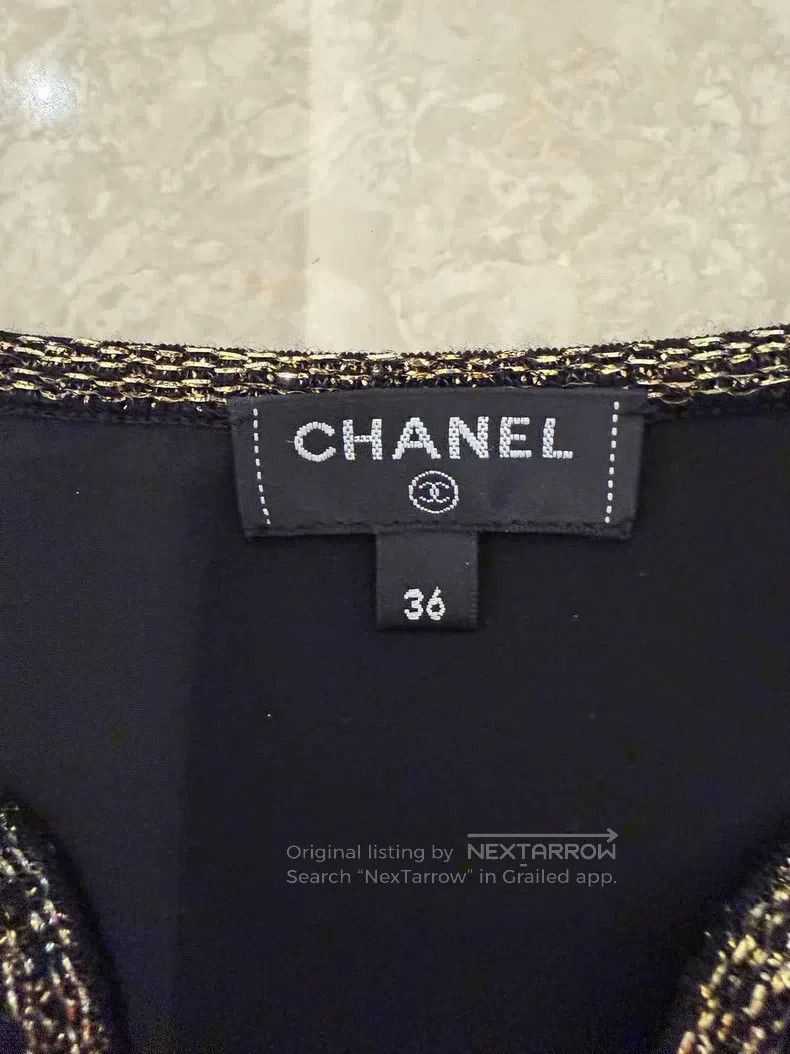 Chanel Chanel High-end handicraft workshop series black gold sequ Size XS / US 0-2 / IT 36-38 - 3 Thumbnail