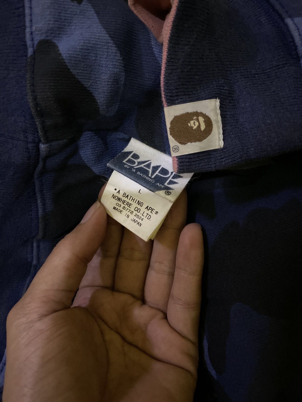 Bape 2007 heavy cotton double sided blue camouflage Size US L / EU 52-54 / 3 - 5 Thumbnail