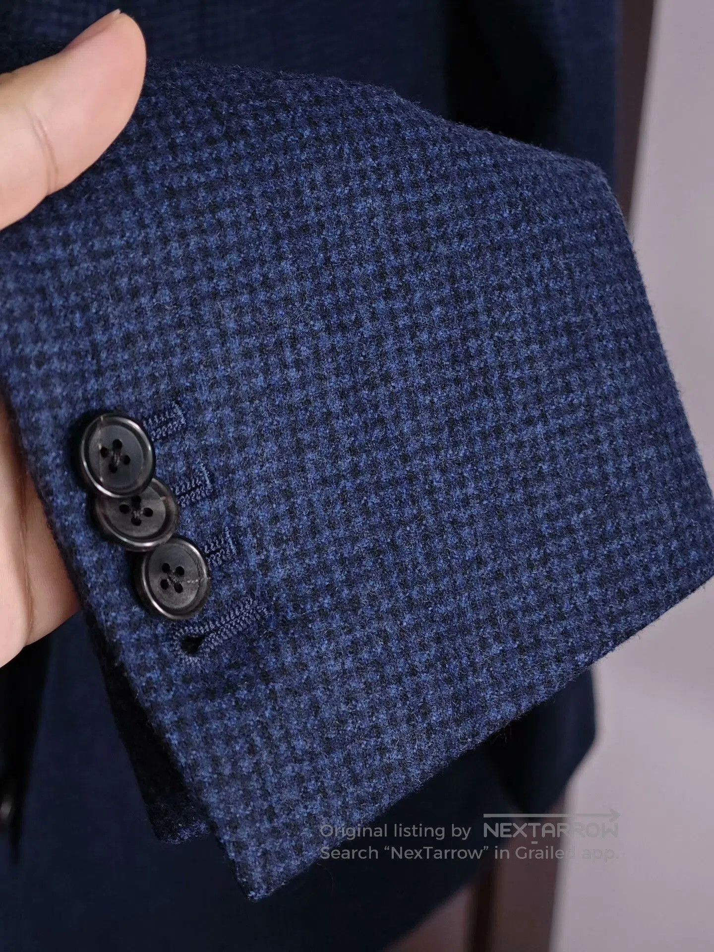 Japanese Brand Elegant Italian Wool Blazer Jacket. Size US S / EU 44-46 / 1 - 4 Thumbnail