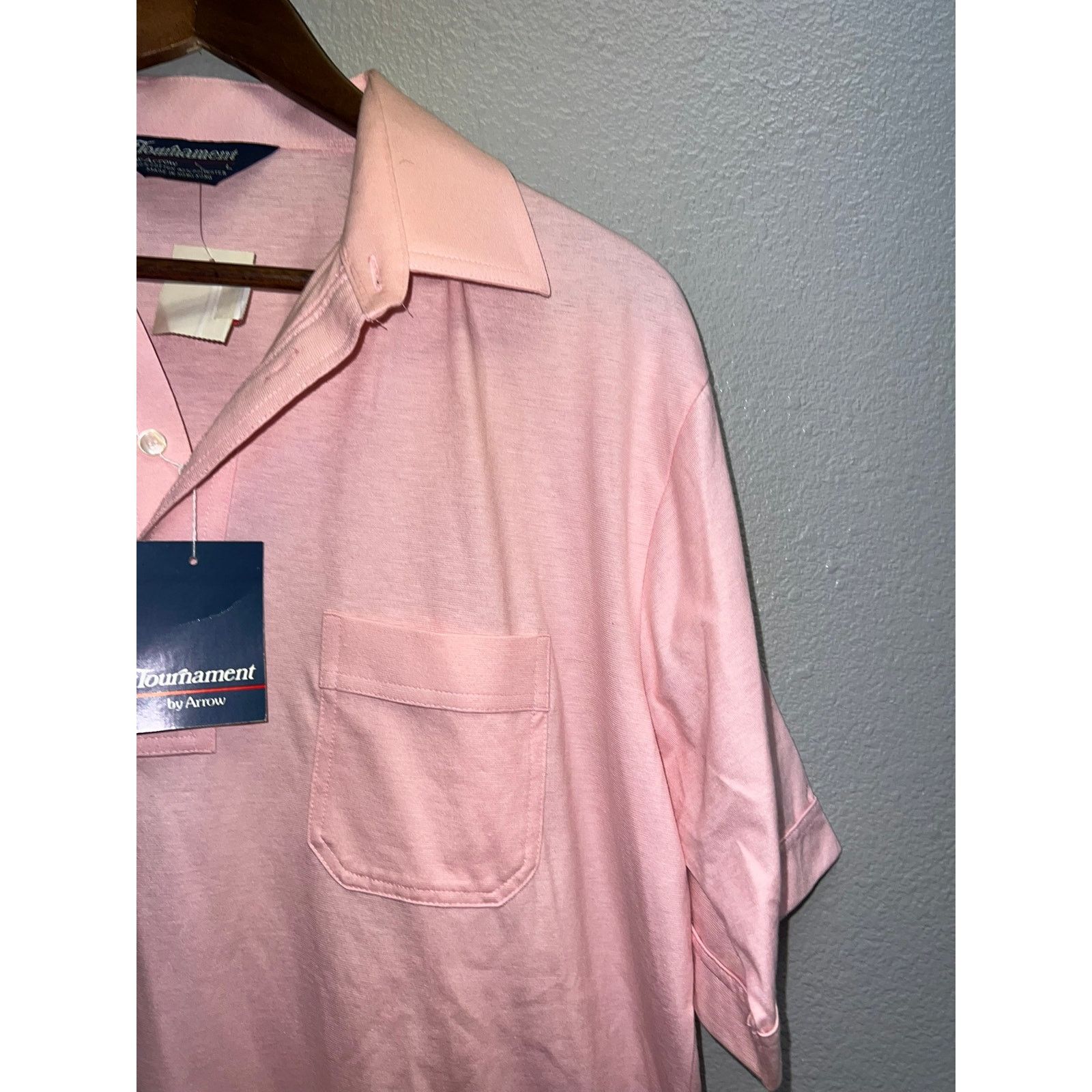 Arrow Vintage Arrow Polo Shirt Tournament Golf Pink Deadstock Tee Size US L / EU 52-54 / 3 - 3 Thumbnail