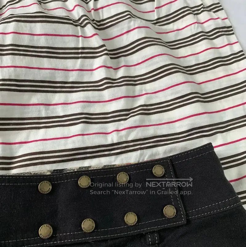Burberry Burberry Black Cotton Fitted Mini Skirt. Size 23" - 2 Thumbnail
