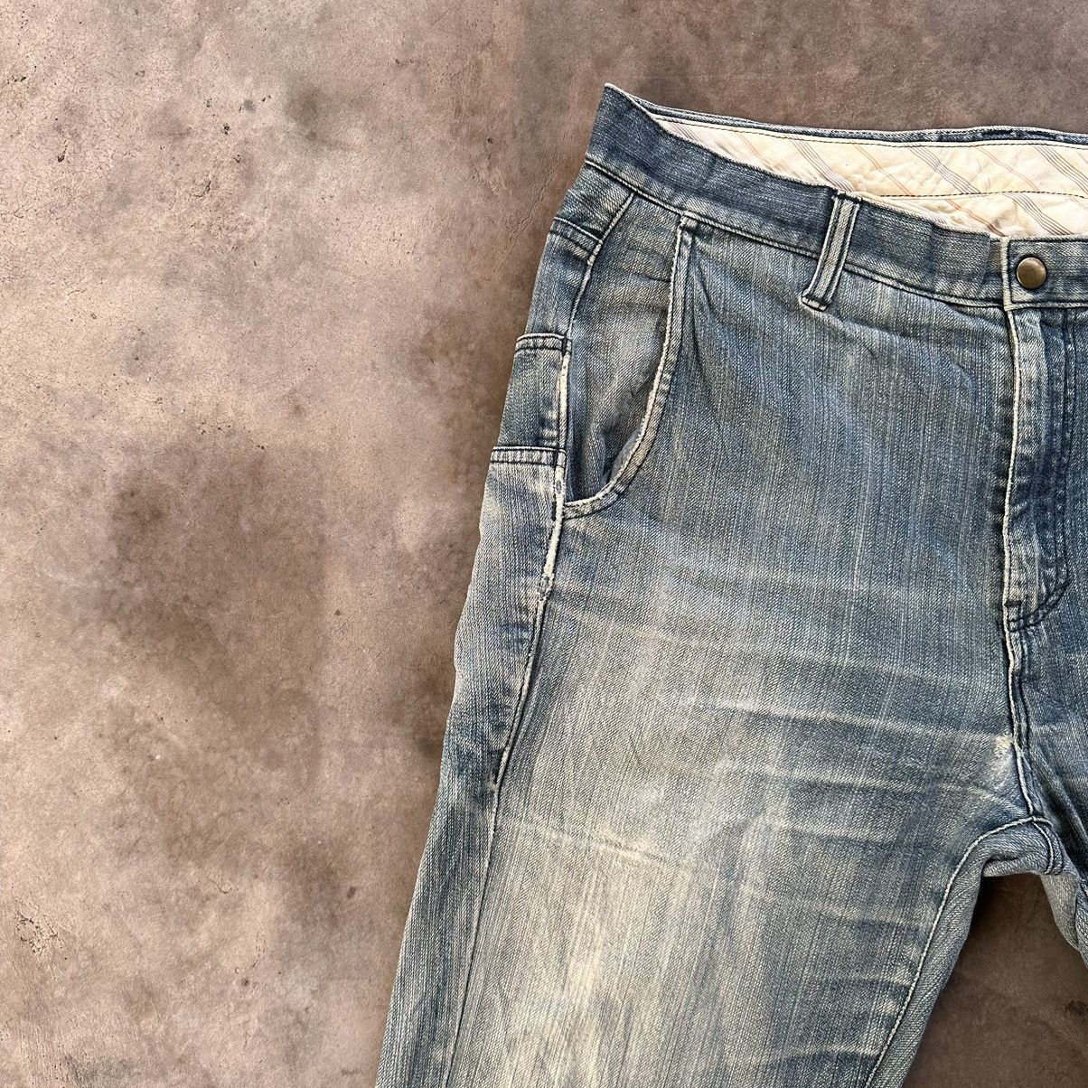 Japanese Brand Vintage Phil Smart Japanese Distressed Sick Jean Faded Pant Size US 37 - 4 Thumbnail
