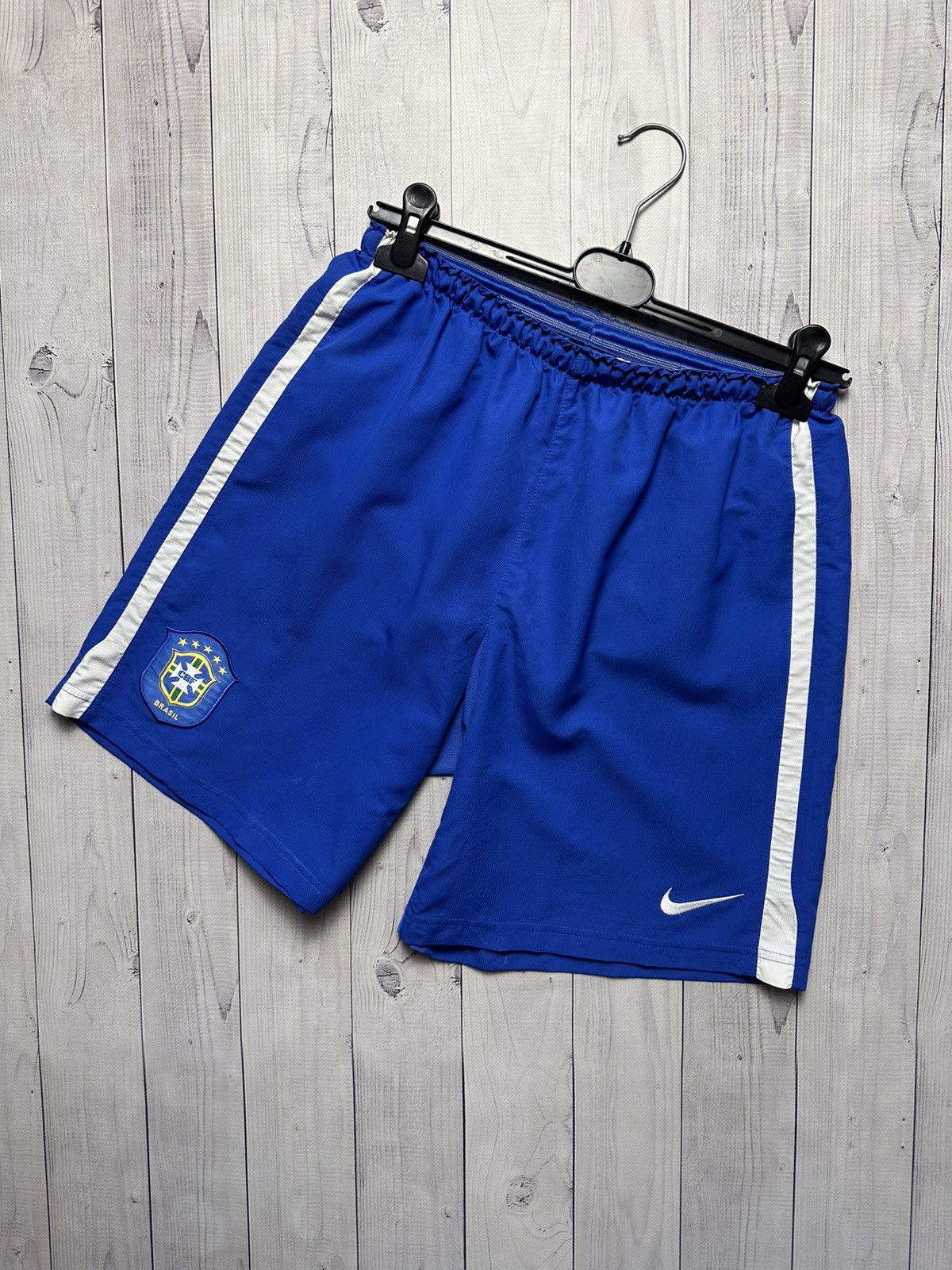 Vintage Brasil soccer shorts Nike blue size S